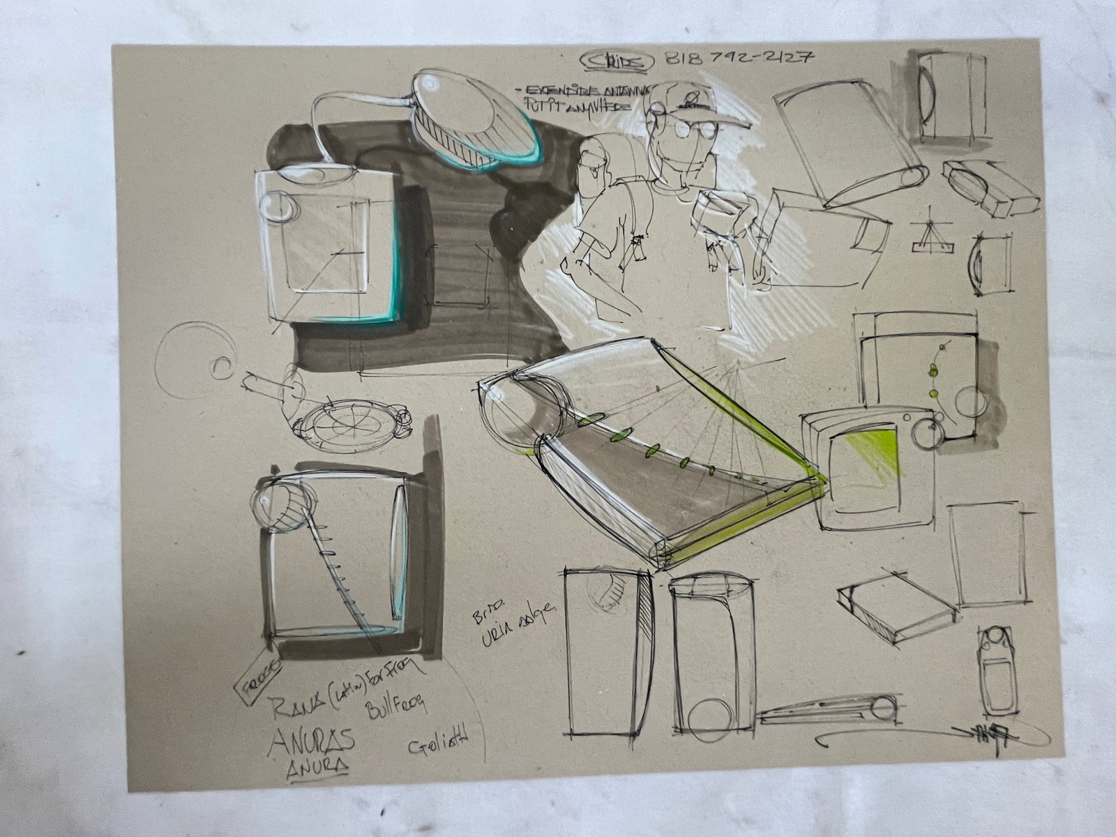 Minority Report Tom Cruise Original Concept Art Signed by Jeff Julian (1 of 5)