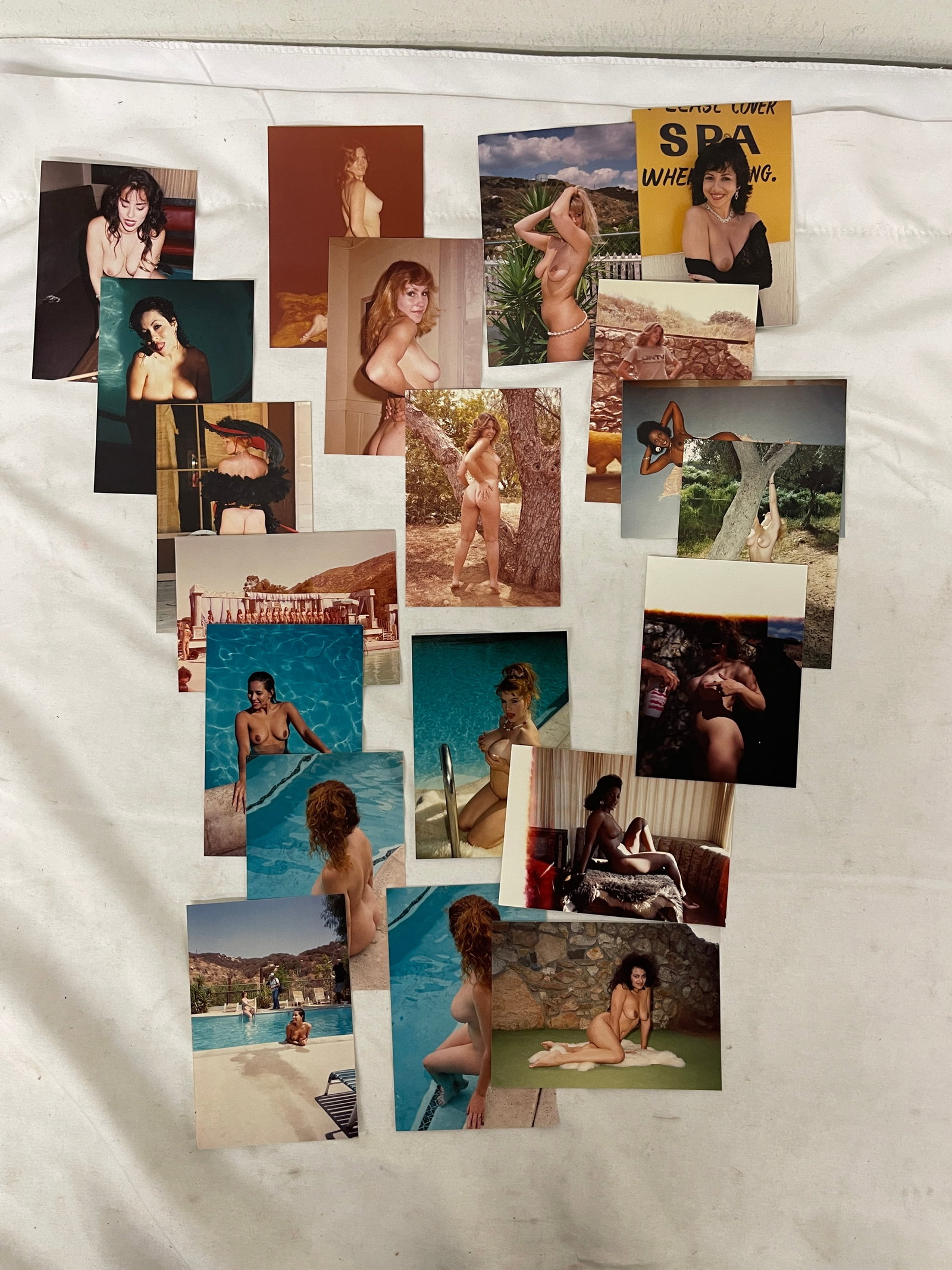 Vintage Color Nude Modeling Photograph Collection Lot