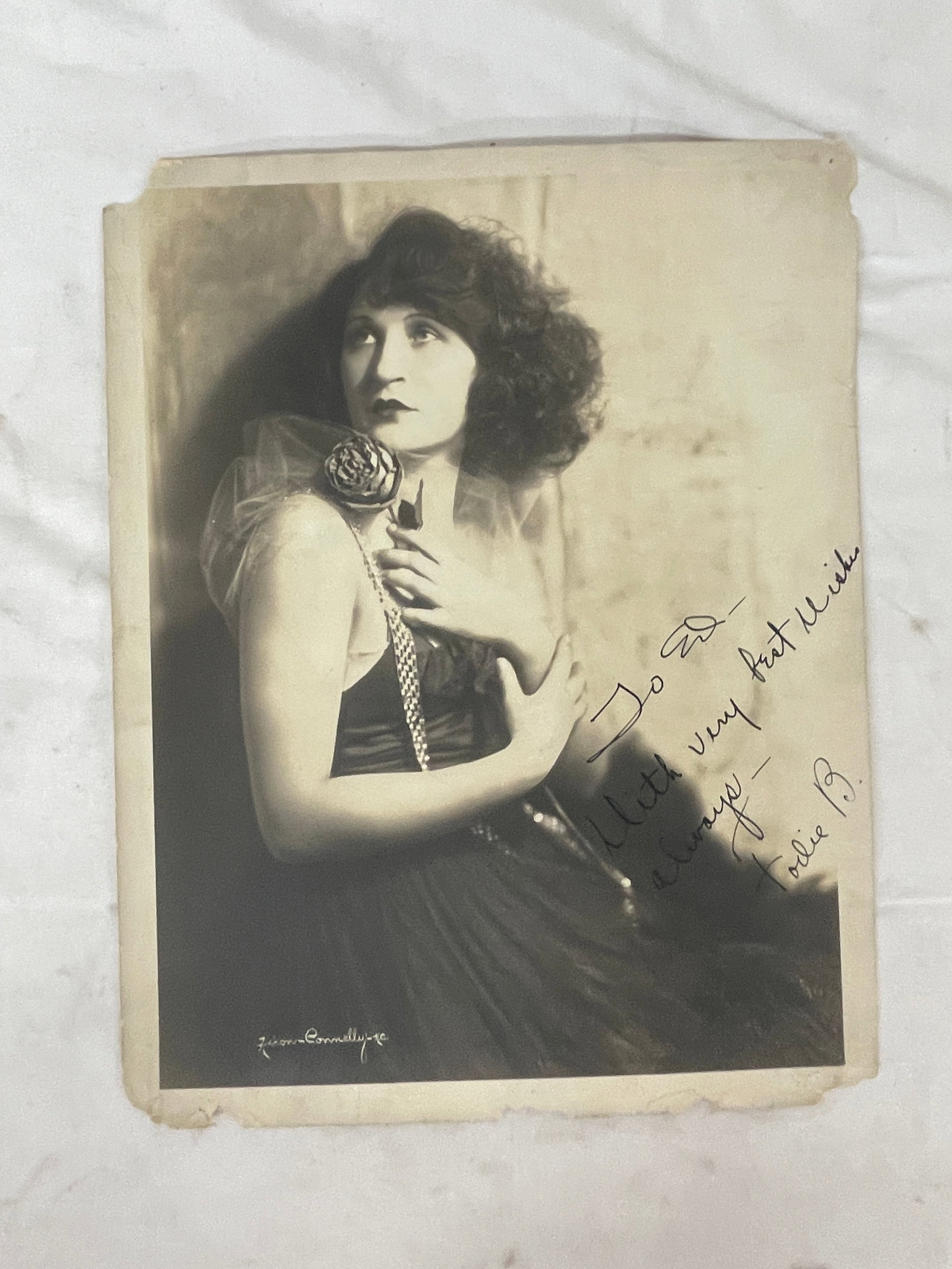 Josie B. Signed Vintage Sepia Portrait Photo Hixon-Connelly Kansas City 1920s (1 of 4)