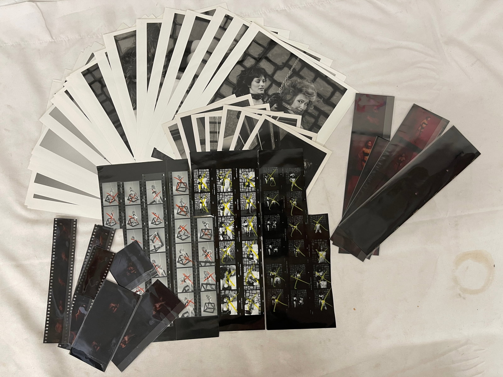 Vintage Black and White Erotic Photographs, Negatives, Slide and Contact Sheets
