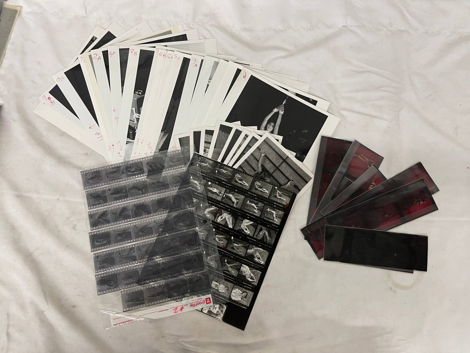 Vintage Black and White Erotic Photographs, Negatives, Slide and Contact Sheets