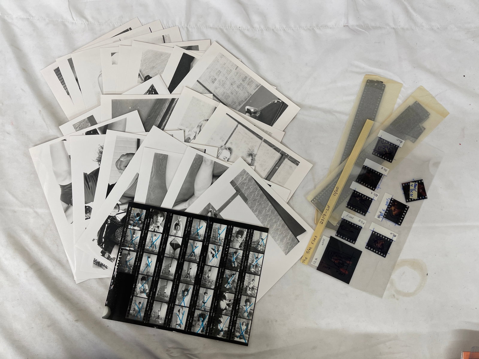 Vintage Black and White Erotic Photographs, Negatives, Slide and Contact Sheets