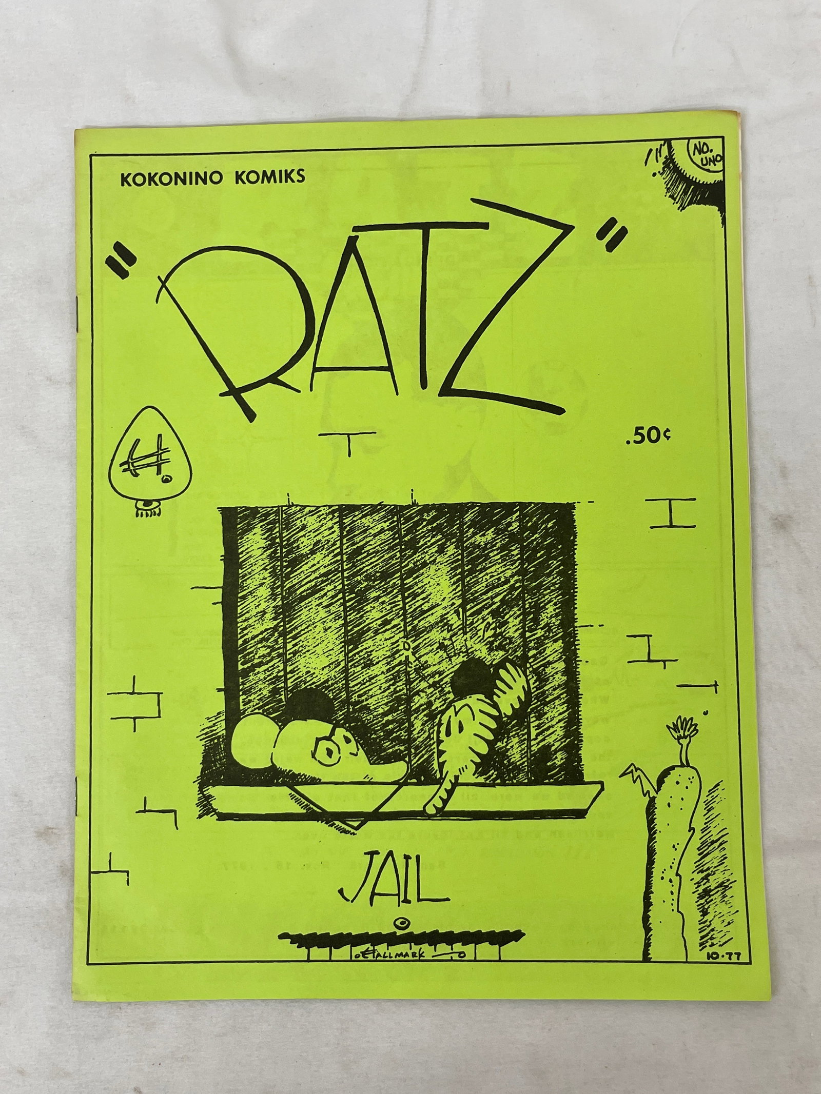 Ratz #1 Underground Comix Kokonino Komiks Sam Hallmark 1977 Mini Comic Zine: Ratz #1 Underground Comix Kokonino Komiks Sam Hallmark 1977 Mini Comic Zine