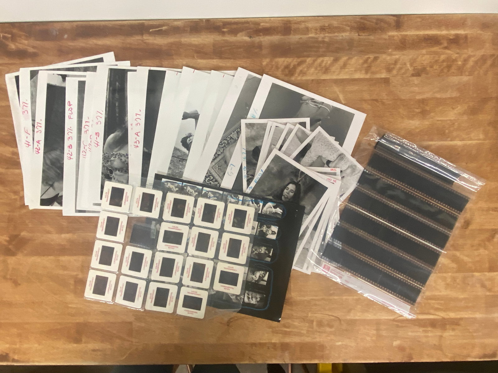 Vintage Black and White Erotic Photographs, Negatives, Slide and Contact Sheets