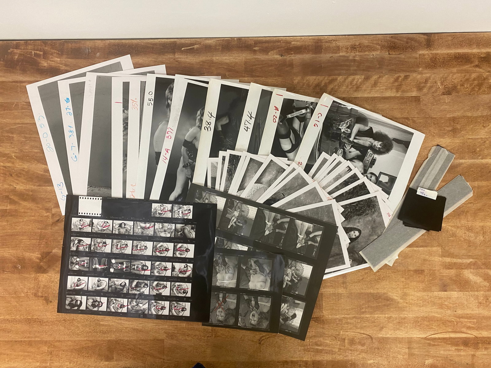 Vintage Black and White Erotic Photographs, Negatives, Slide and Contact Sheets