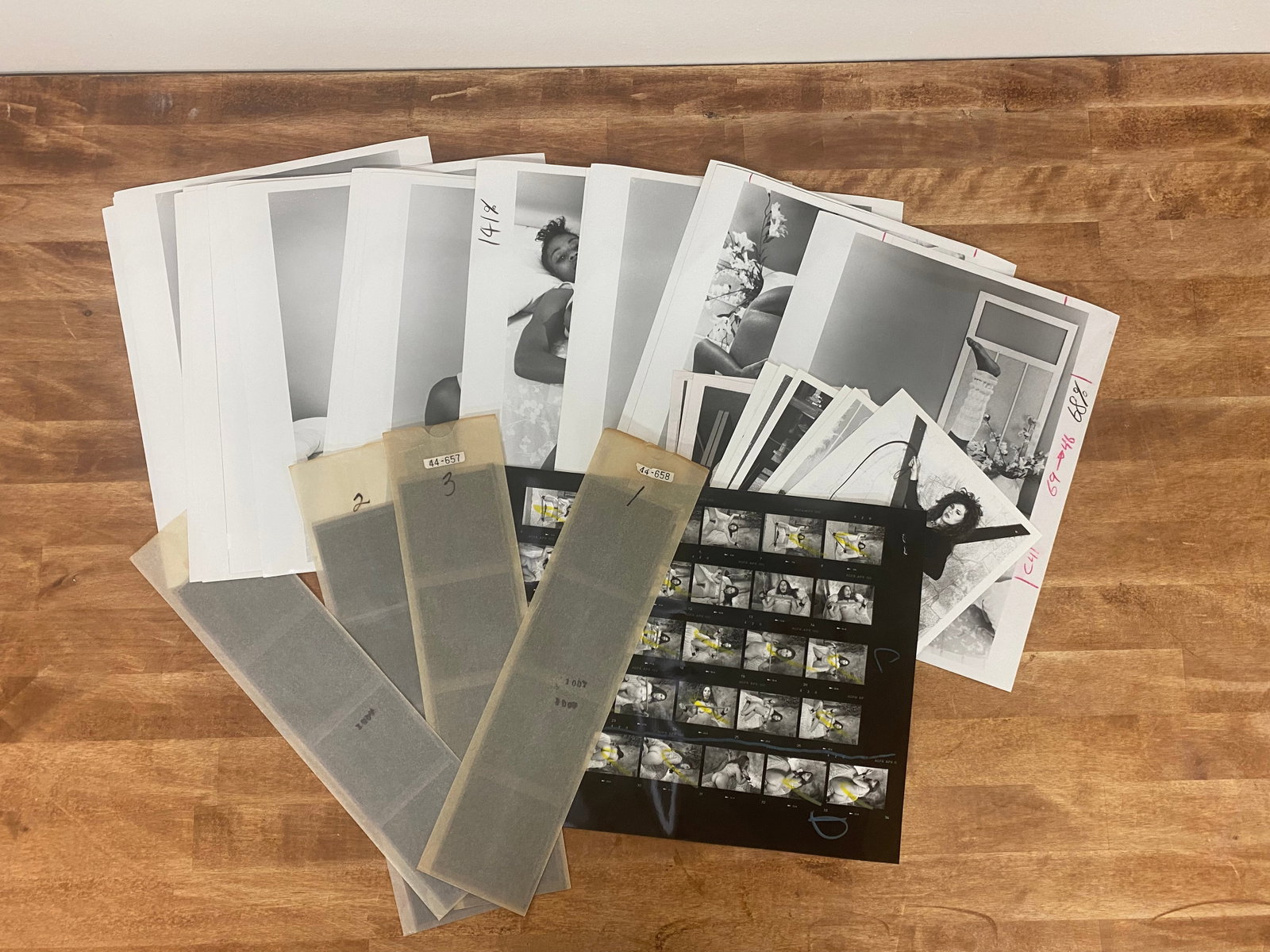 Vintage Black and White Erotic Photographs, Negatives, Slide and Contact Sheets