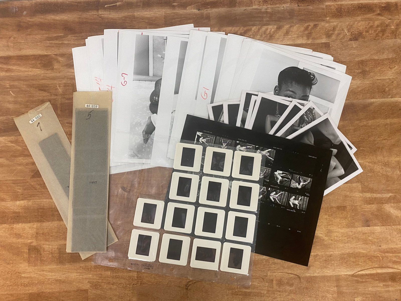Vintage Black and White Erotic Photographs, Negatives, Slide and Contact Sheets