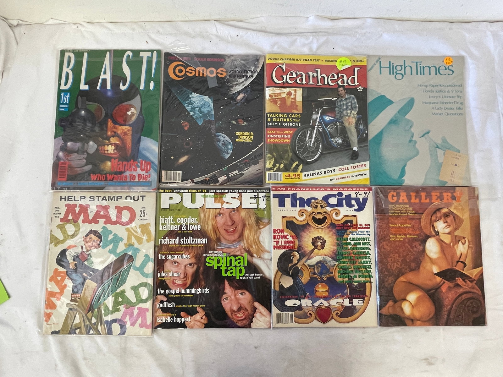 Vintage Magazine Collection: MAD, High Times, The Face Madonna, Pulse Spinal Tap & More (1 of 2)