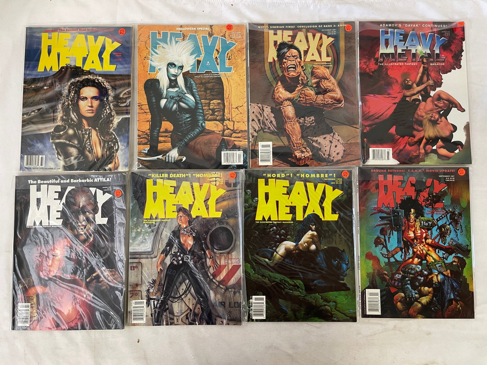 Vintage Heavy Metal Magazine Collection Lot: Vintage Heavy Metal Magazine Collection Lot