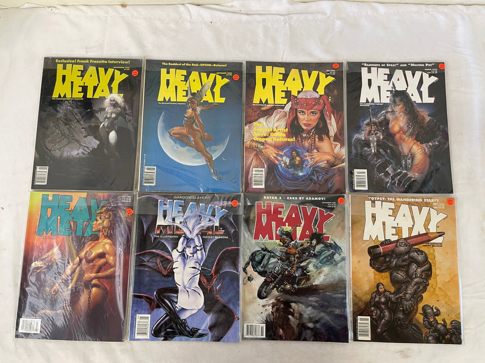 Vintage Heavy Metal Magazine Collection Lot: Vintage Heavy Metal Magazine Collection Lot