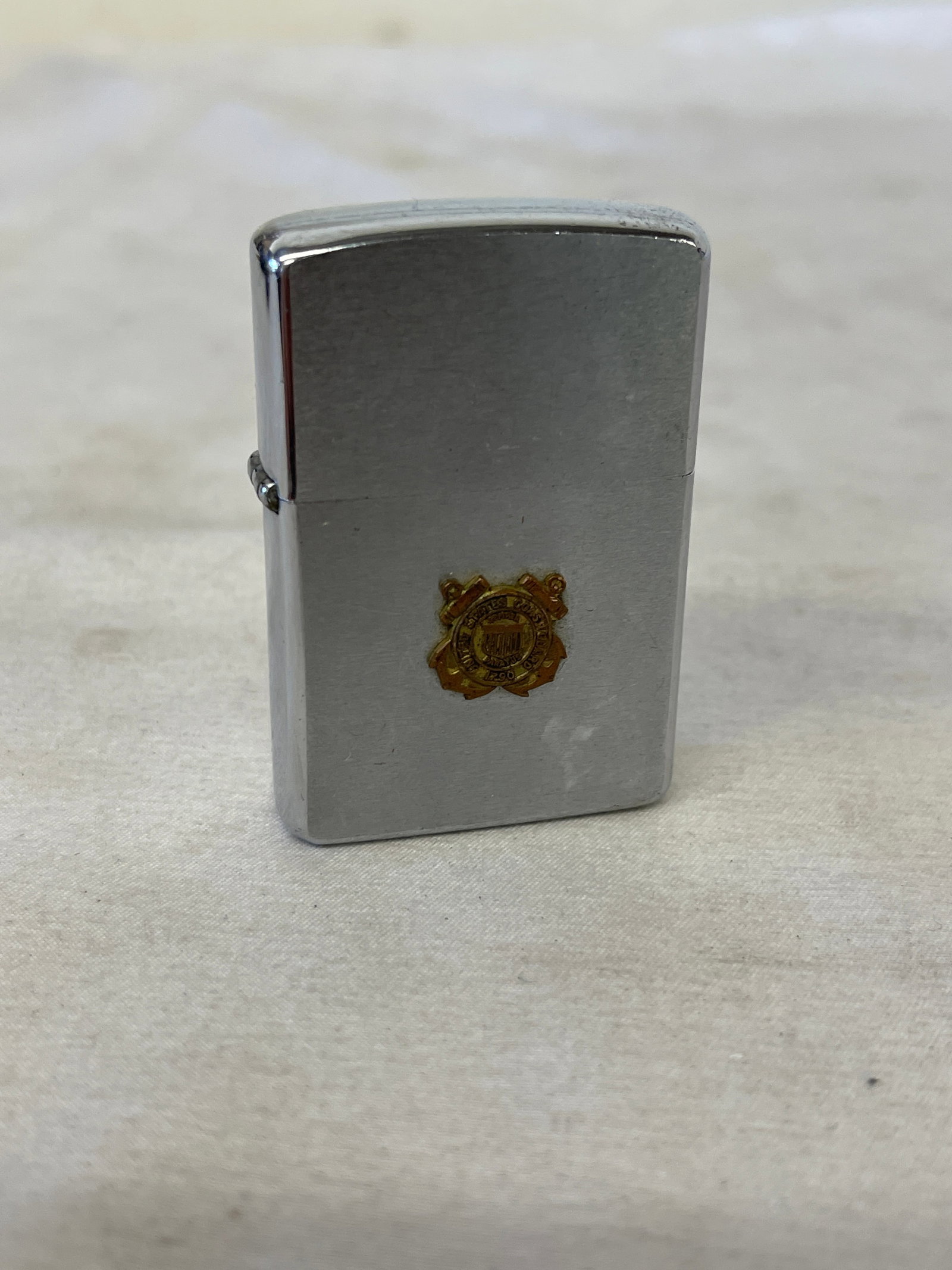 US Coast Guard Zippo Chrome Lighter Bradford PA with Gold Emblem (1 of 4)