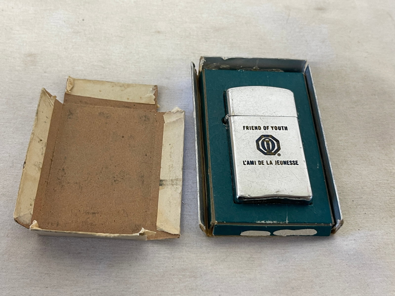 Optimist International 'Friend of Youth' Vintage Zippo Slim Lighter in Box (1 of 3)