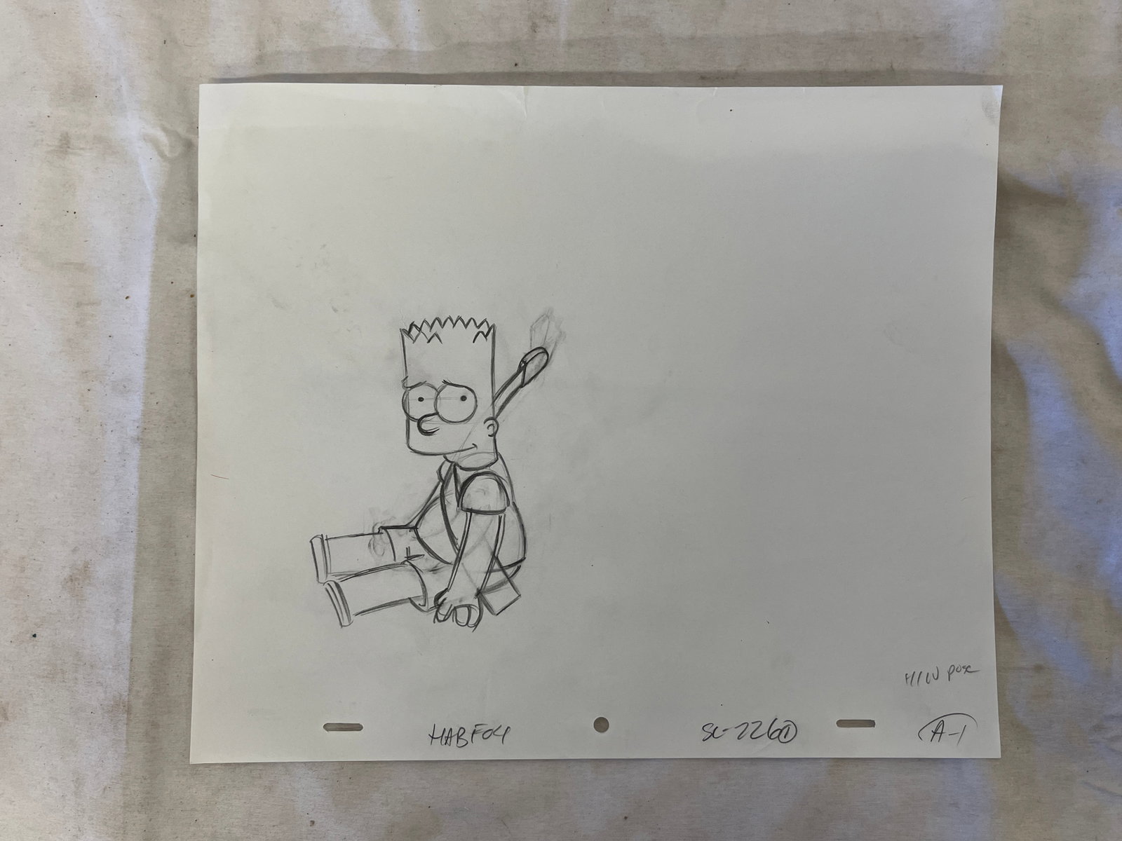 Th Simpsons Original Production Animation Drawing (1 of 6)