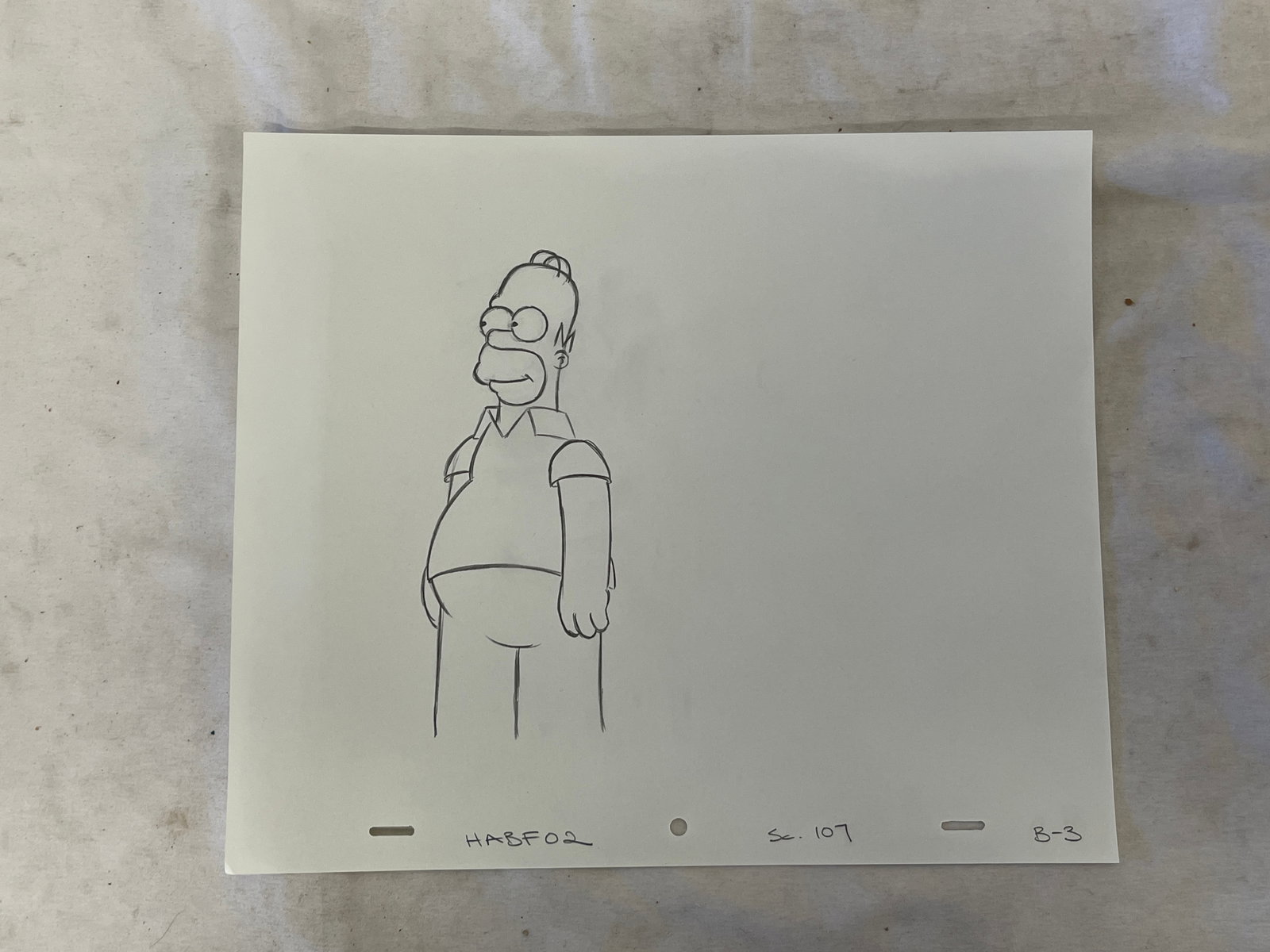 Th Simpsons Original Production Animation Drawing (1 of 6)