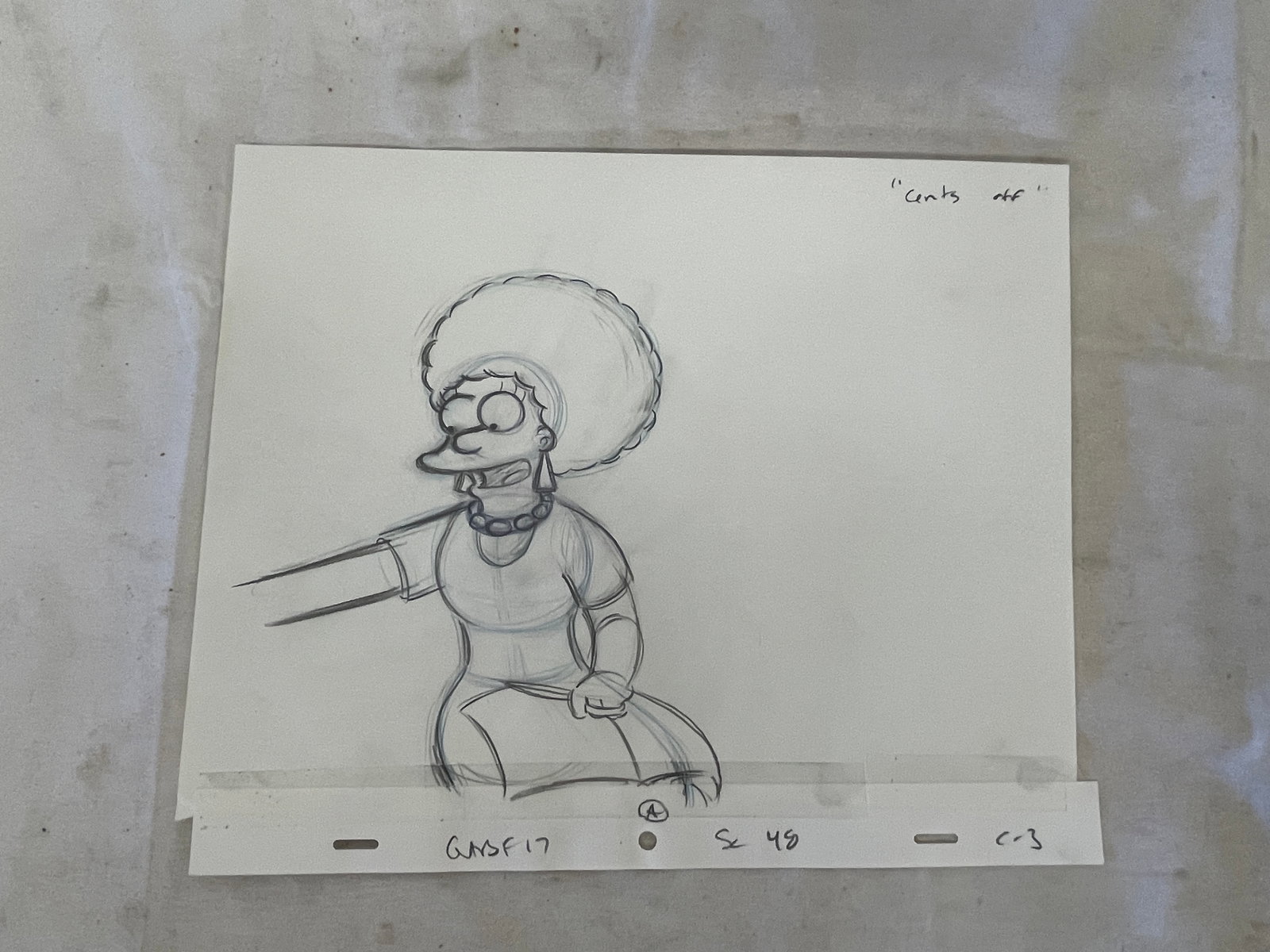 Th Simpsons Original Production Animation Drawing (1 of 7)