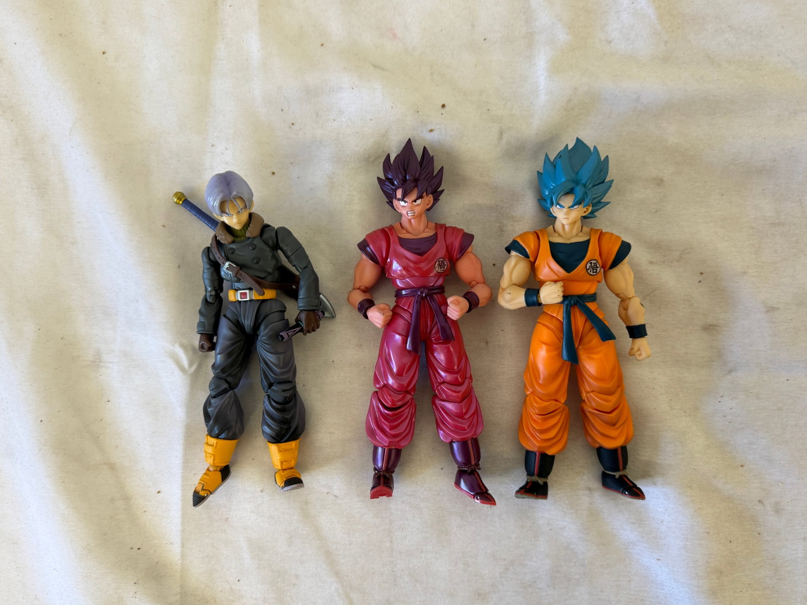 Dragon Ball Z S.H. Figuarts Action Figures Trunks Goku Kaioken SSB Lot of 3 (1 of 5)