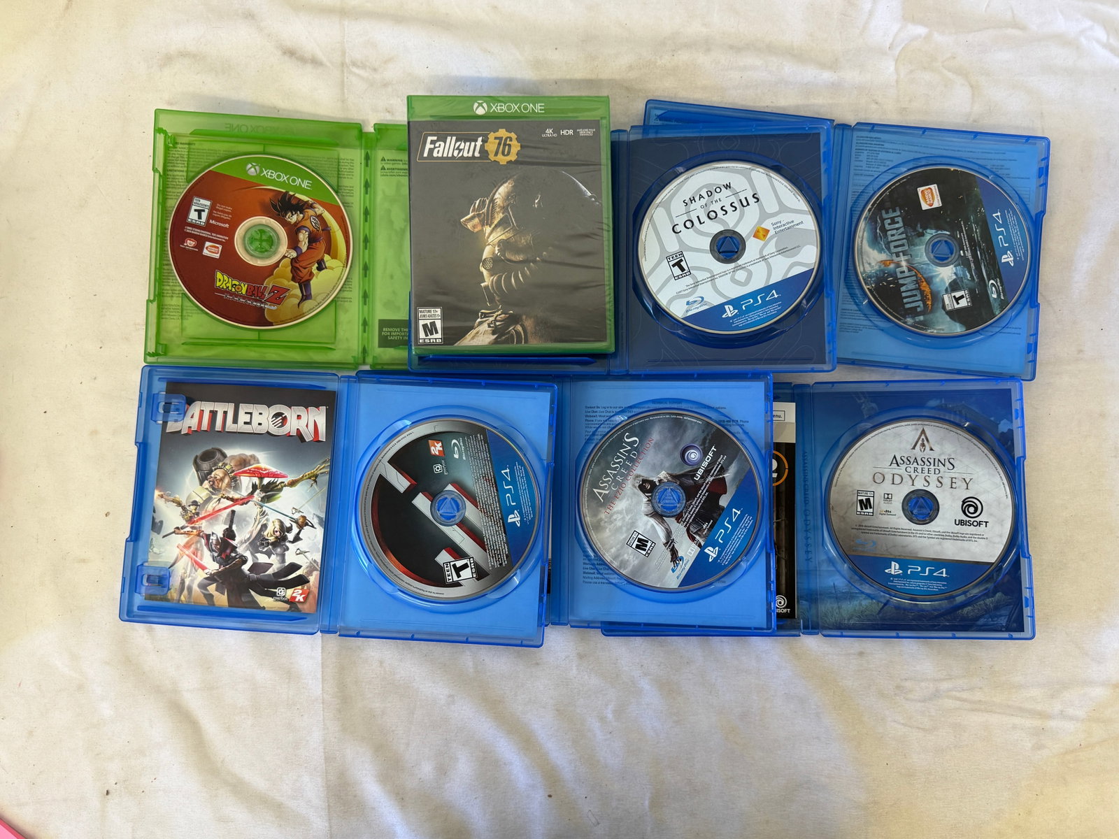 PS4 & Xbox One Video Games Lot: AC Odyssey, Fallout 76, Shadow Colossus +More (1 of 2)