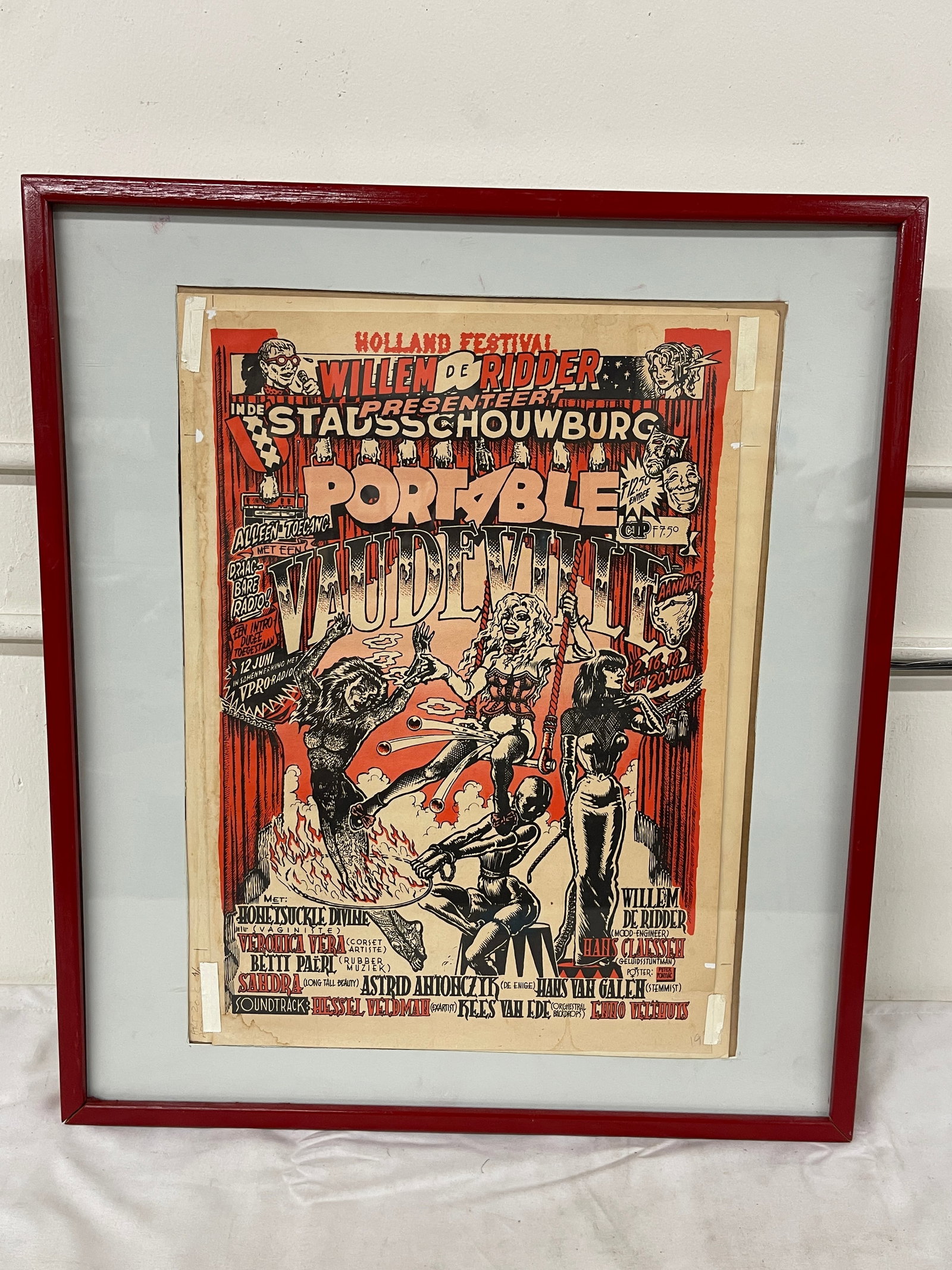Holland Festival 'Portable' Willem de Ridder Stadsschouwburg Vintage Event Poster (1 of 5)