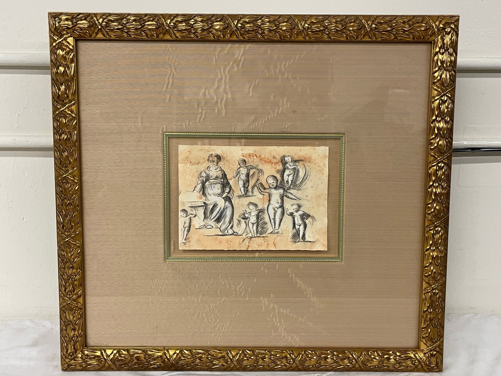 17th Century Italian Old Master Sketch & Gouache, Style of Tintoretto (1 of 5)