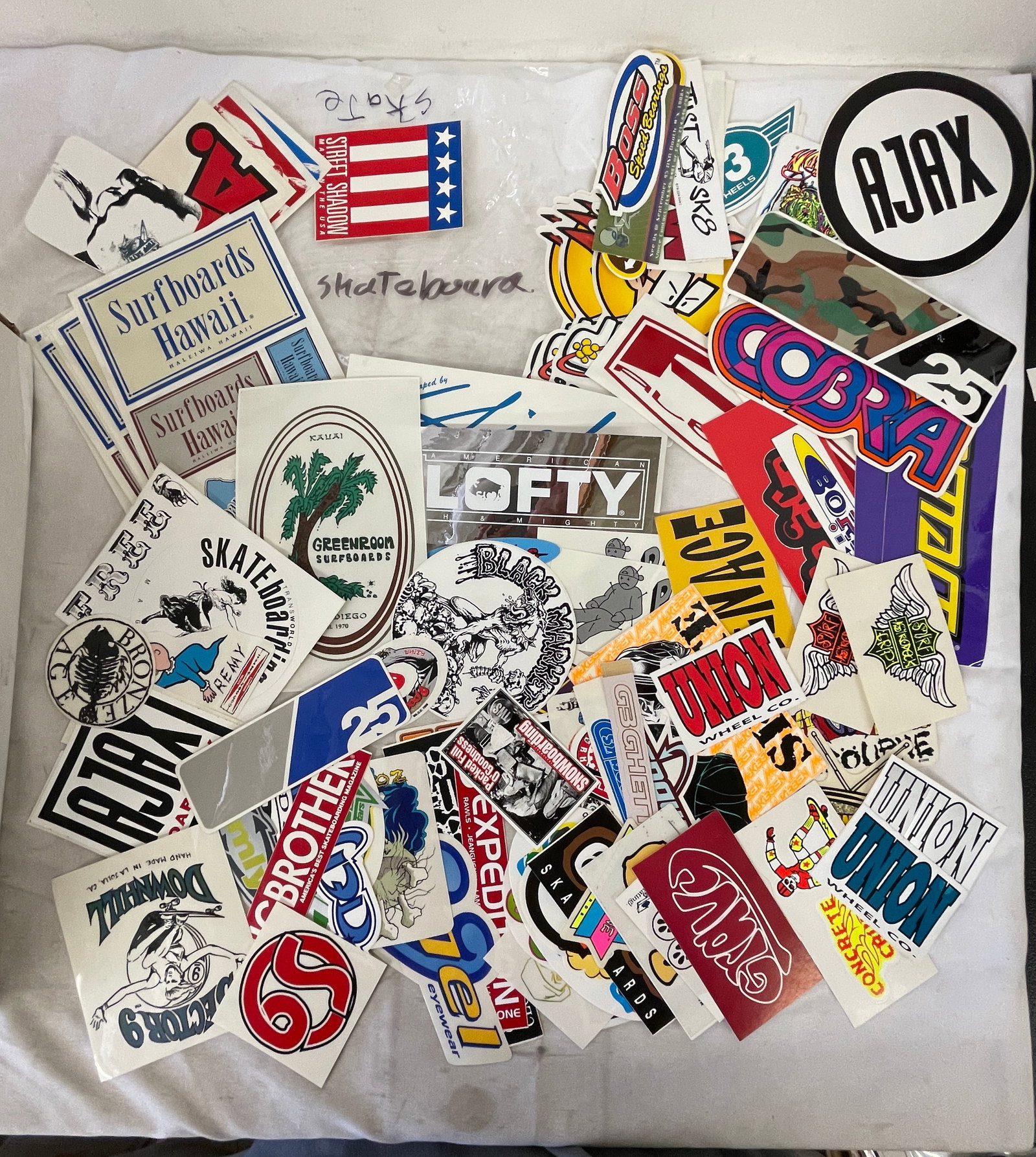 Vintage Skateboard & Surf Sticker Collection Lot 50+ Ajax Cobra Expedition Bros (1 of 3)
