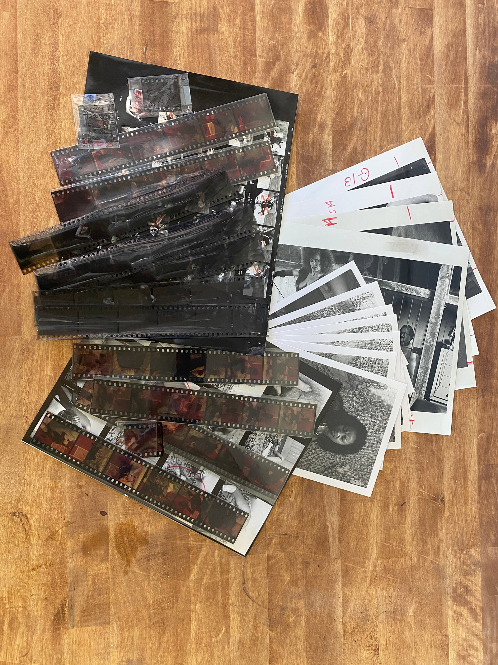 Vintage Black and White Erotic Photos, Contact Sheets, and Negatives (1 of 2)