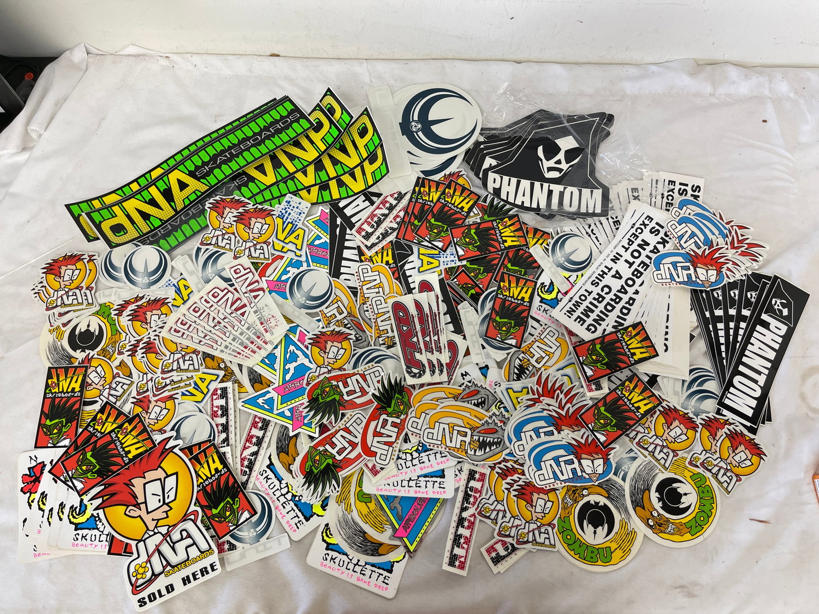 Large Collection Skateboard Stickers DNA Phantom Skullette Airbourne 150+ Pcs (1 of 3)
