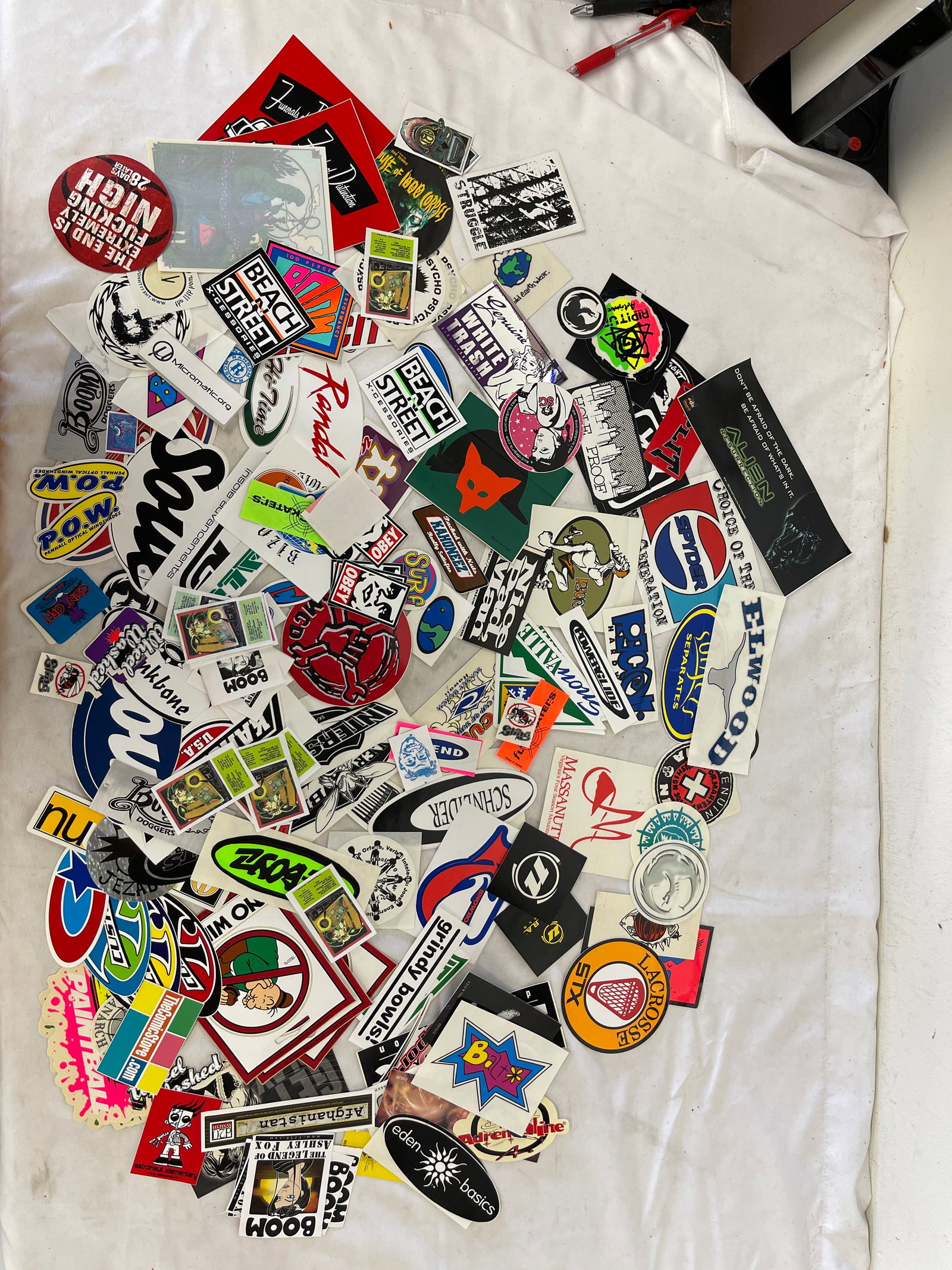Large Collection 150+ Vintage Stickers Skateboard Surf Brand Assorted Lot (1 of 3)