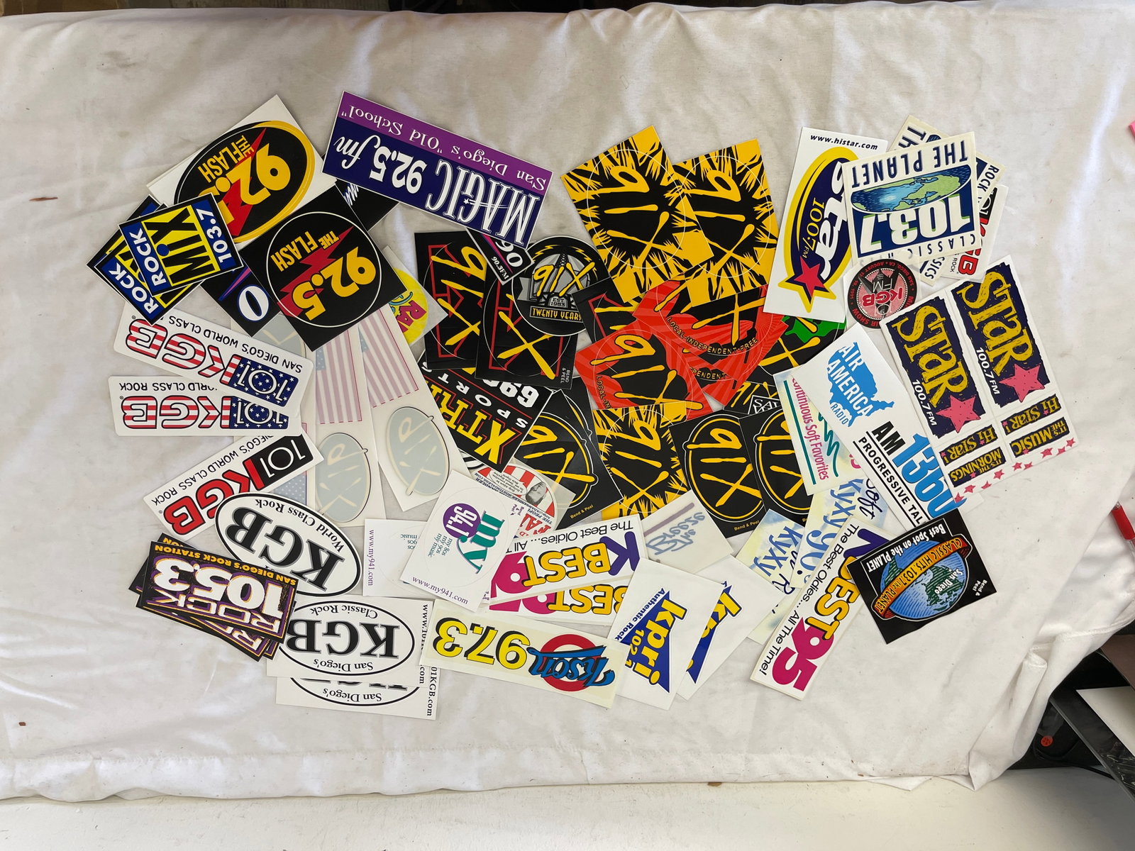 San Diego Radio Station Promotional Sticker Collection KGB KPRI KSAN Magic 92.5: San Diego Radio Station Promotional Sticker Collection KGB KPRI KSAN Magic 92.5