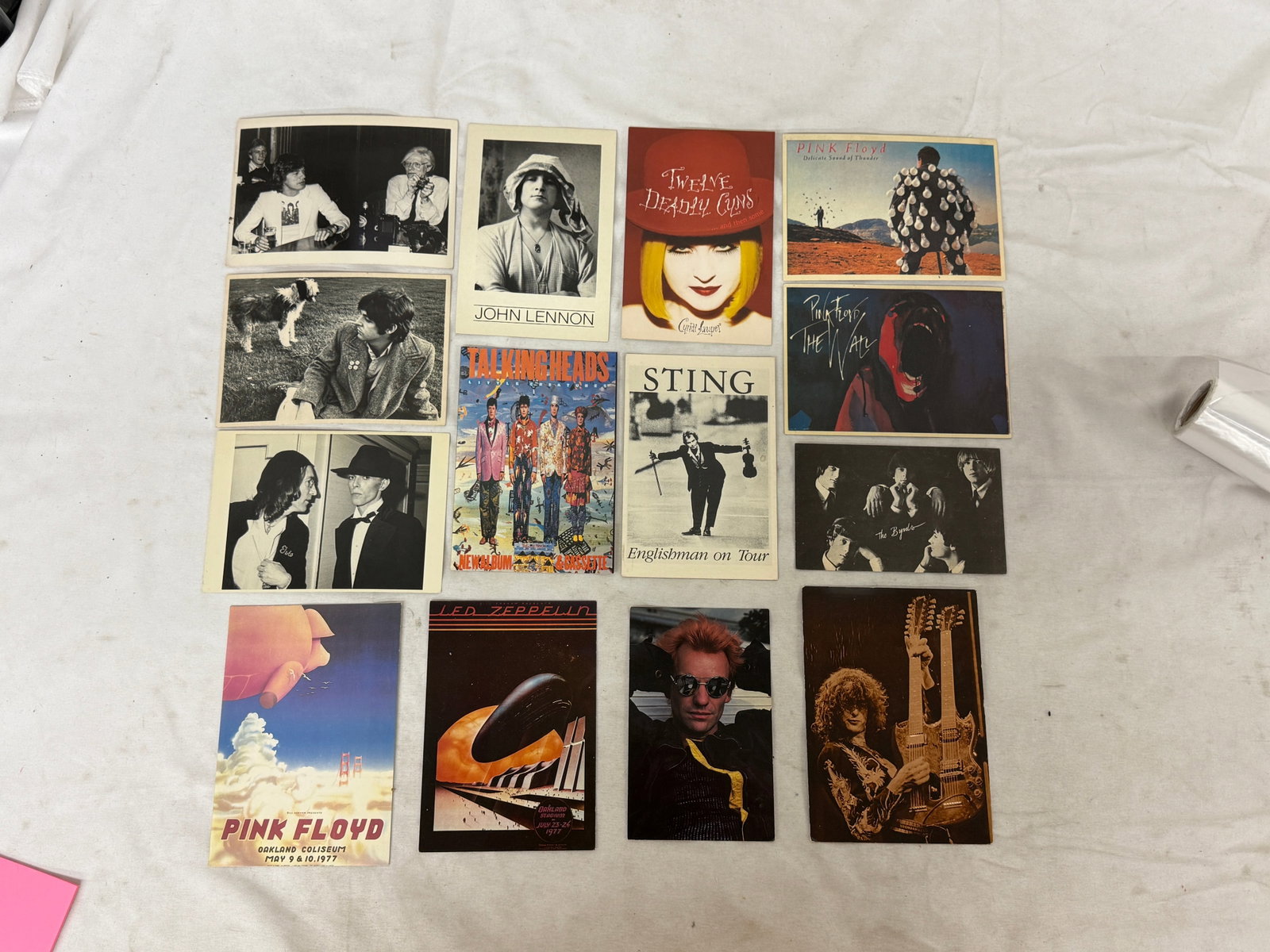 Vintage Rock Music Postcards Collection Pink Floyd Led Zeppelin Sting Beatles 15pc (1 of 4)