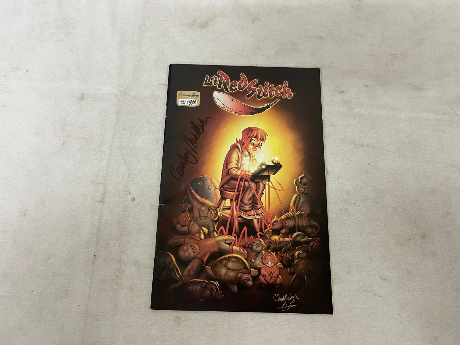 Li'l Red Stitch #1 Signed Courtney Huddleston & Spackle King Summertime Comics (1 of 4)
