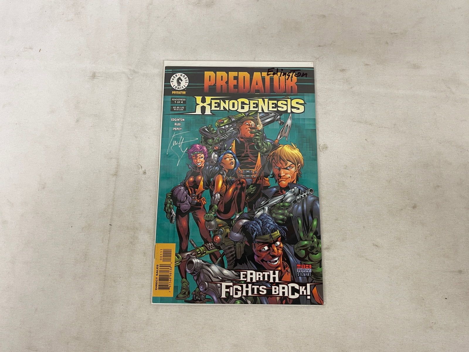 Predator Xenogenesis #1 Dark Horse Comic Signed Ian Edginton w/ COA Dynamic Forces (1 of 5)