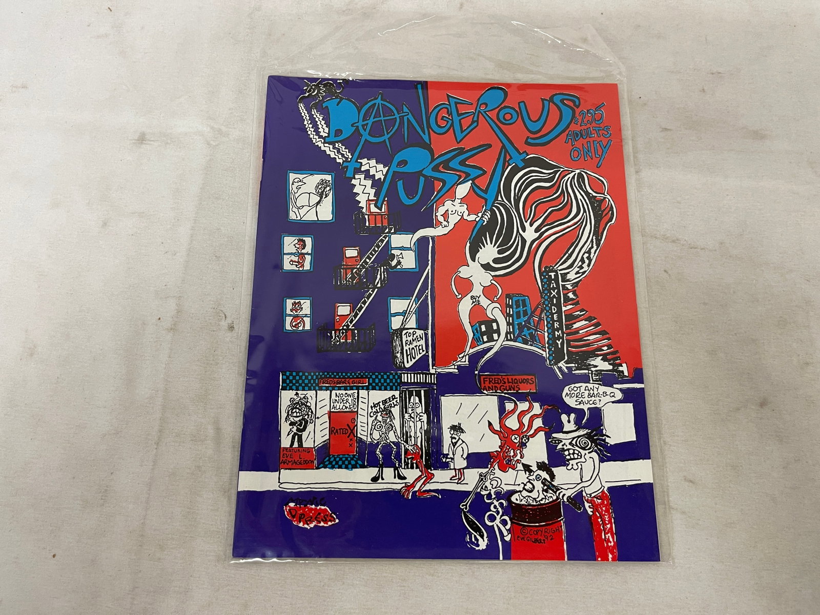 Dangerous Pussy Adult Underground Comix #1 Eve Gilbert 1992 Sealed: Dangerous Pussy Adult Underground Comix #1 Eve Gilbert 1992 Sealed