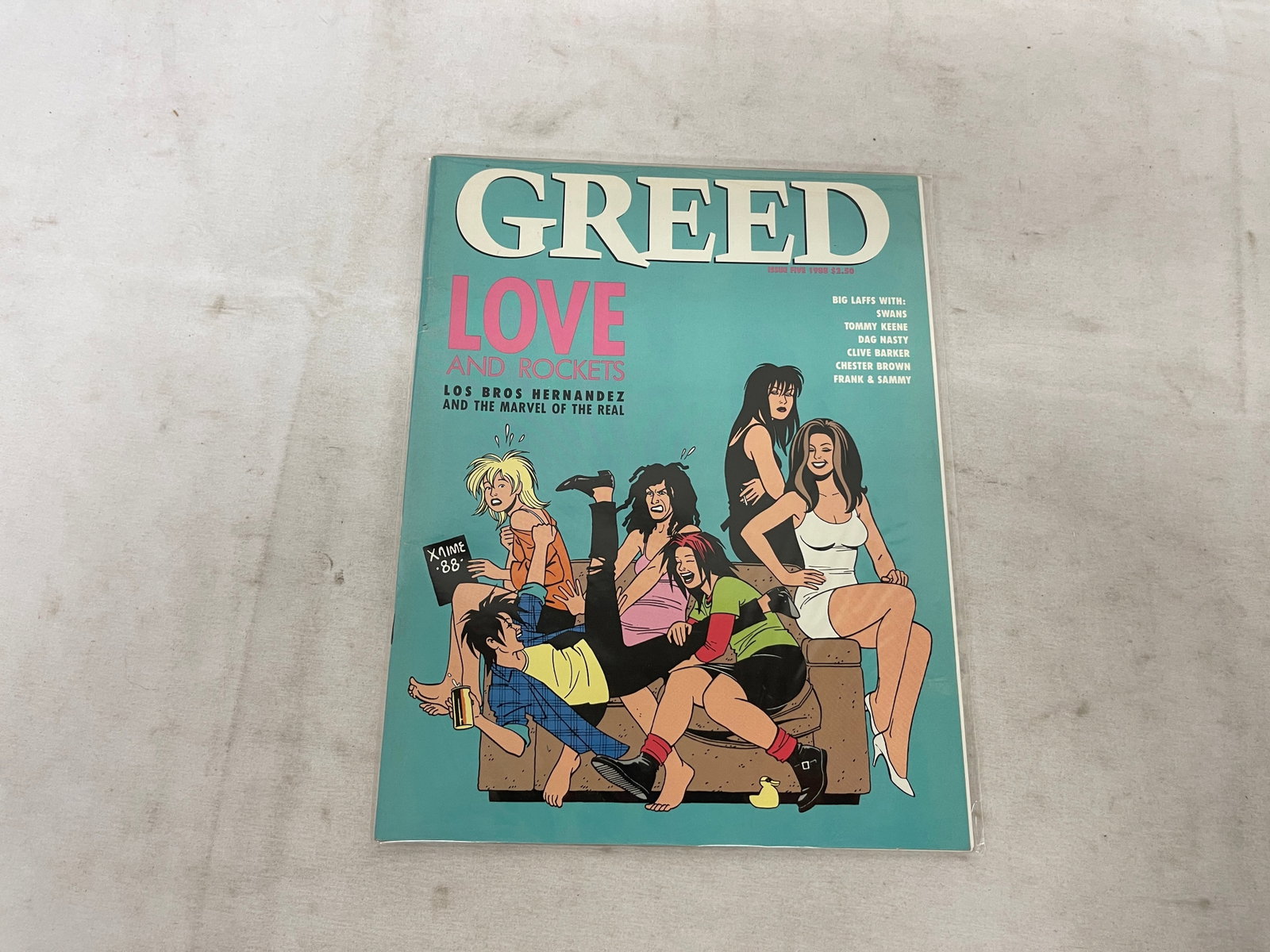 Greed Magazine Issue Five 1989 Love and Rockets Los Bros Hernandez: Greed Magazine Issue Five 1989 Love and Rockets Los Bros Hernandez