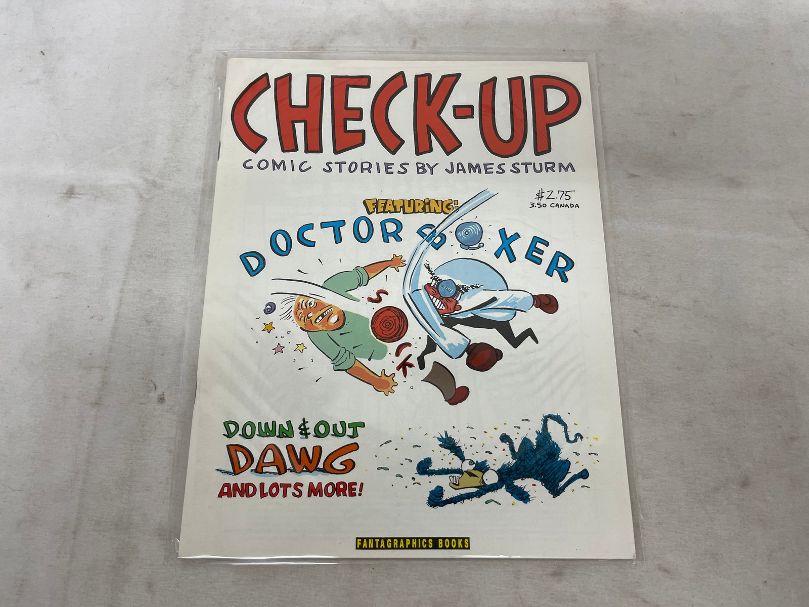 Check-Up #1 James Sturm Fantagraphics Comic + R. Crumb Promotional Insert (1 of 2)