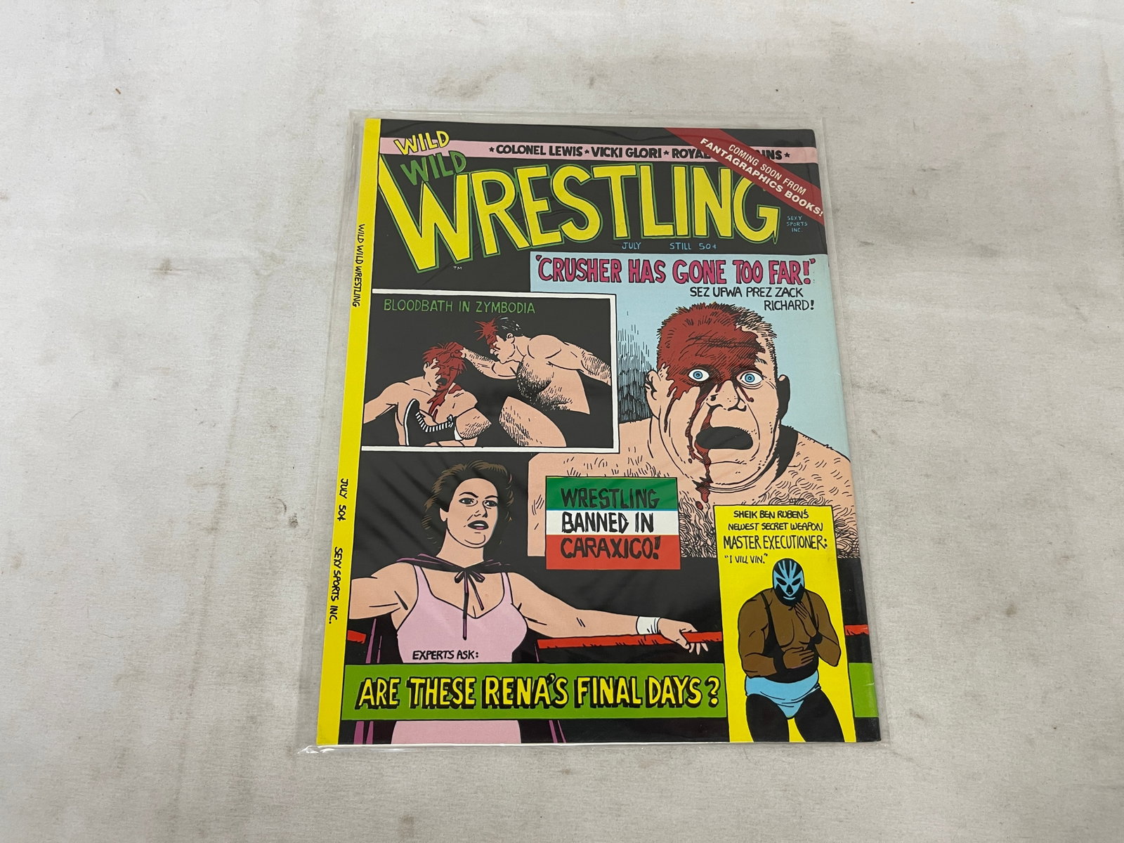 Wild Wild Wrestling & Centrifugal Bumble-Puppy Fantagraphics Comic Magazines (1 of 2)