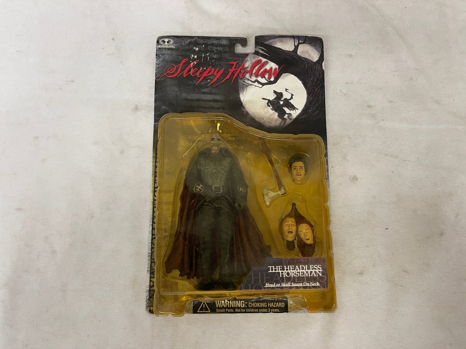 Sleepy Hollow Headless Horseman McFarlane Toys Action Figure 1999 MOC (1 of 3)