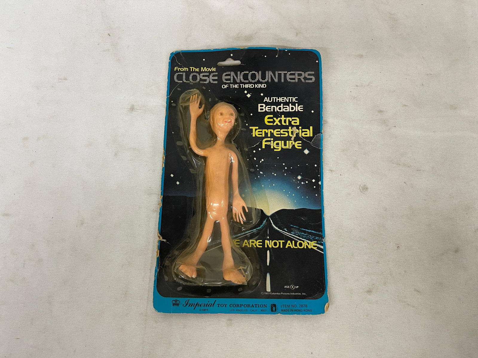Close Encounters of the Third Kind Bendable ET Figure Imperial Toy 1977 MOC (1 of 4)