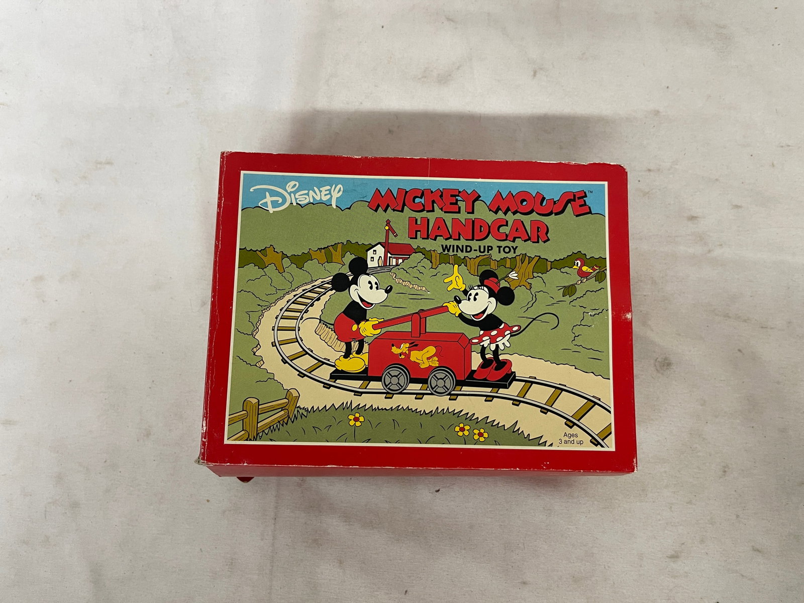 Disney Mickey & Minnie Mouse Handcar Wind-Up Toy Schylling Retro Collection: Disney Mickey & Minnie Mouse Handcar Wind-Up Toy Schylling Retro Collection