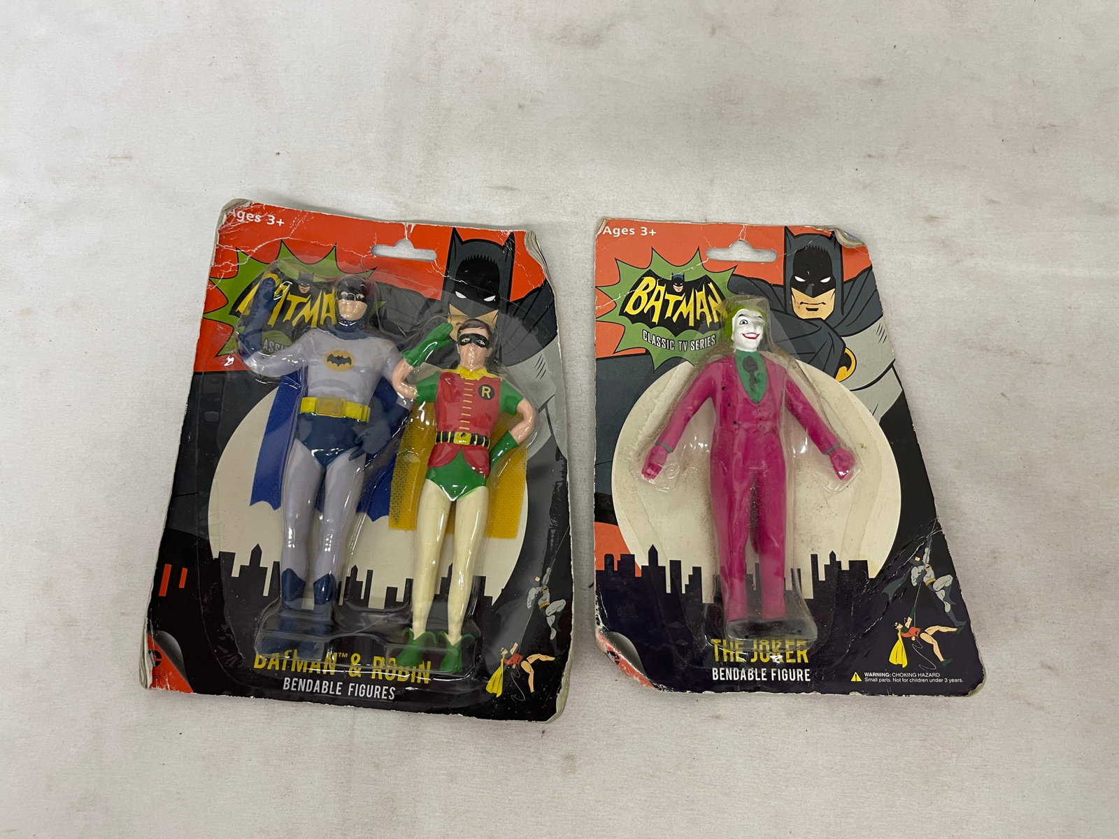 Batman Classic TV Series NJ Croce Bendable Figures Set of 3 MOC (1 of 4)