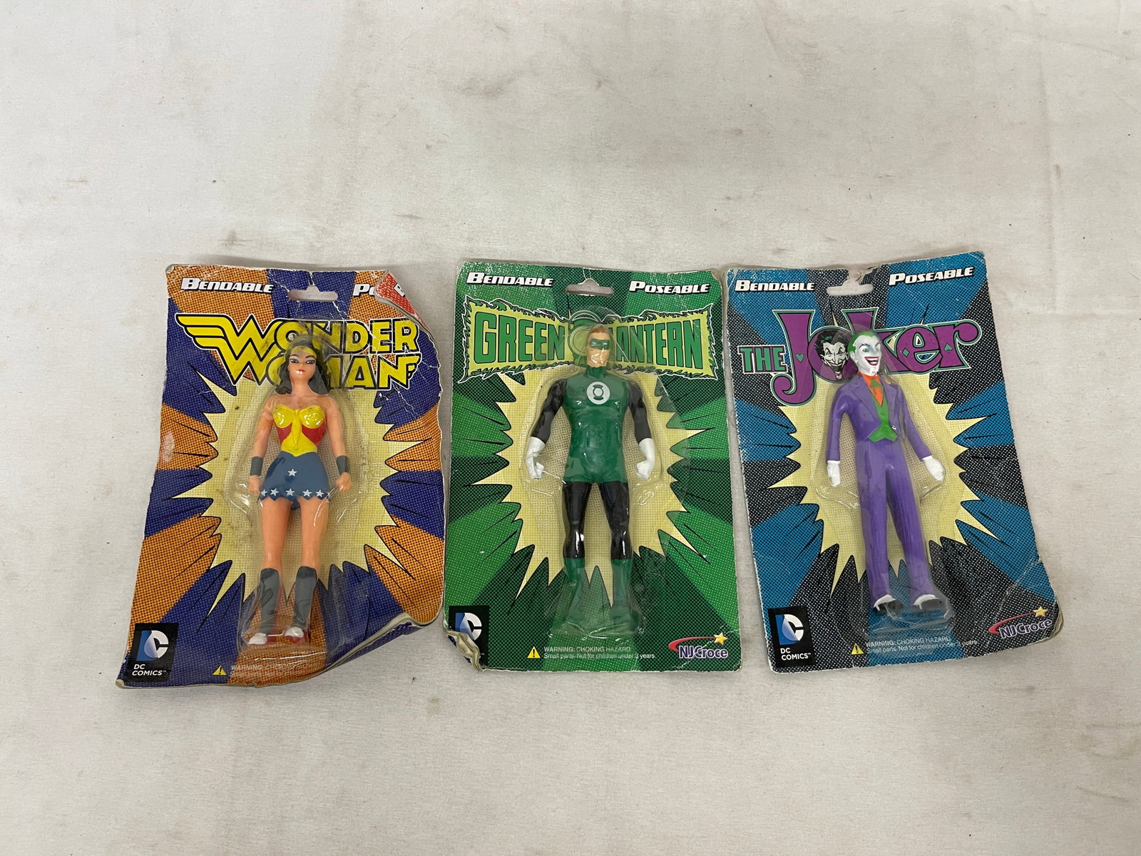 DC Comics NJ Croce Bendable Poseable Figures Wonder Woman Green Lantern Joker (1 of 5)