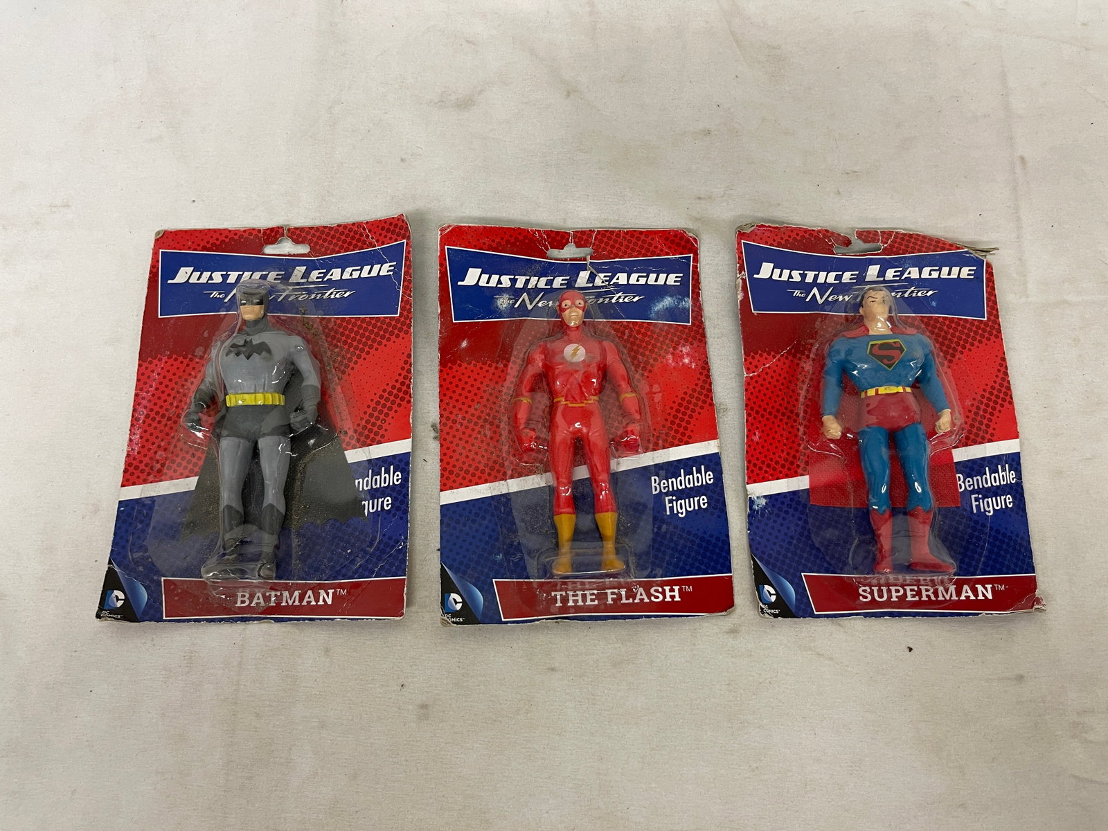 DC Justice League New Frontier Bendable Figures Set Batman Flash Superman NJCroce (1 of 5)