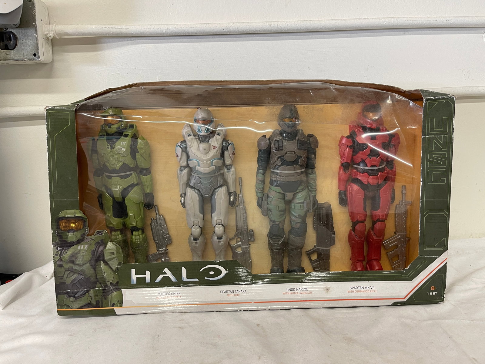 Halo UNSC 4-Figure Set Master Chief Spartan Tanaka Marine MK VII Jazwares WCT: Halo UNSC 4-Figure Set Master Chief Spartan Tanaka Marine MK VII Jazwares WCT