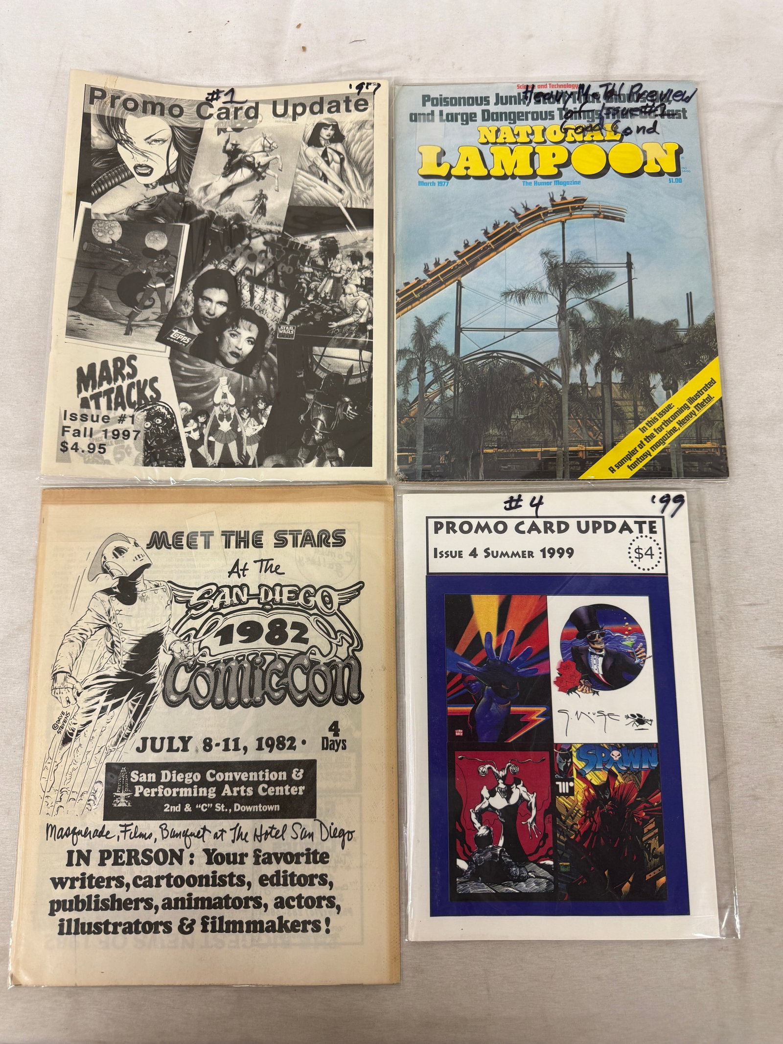 Vintage Comic Con & Pop Culture Ephemera Lot: National Lampoon, San Diego 1982: Vintage Comic Con & Pop Culture Ephemera Lot: National Lampoon, San Diego 1982