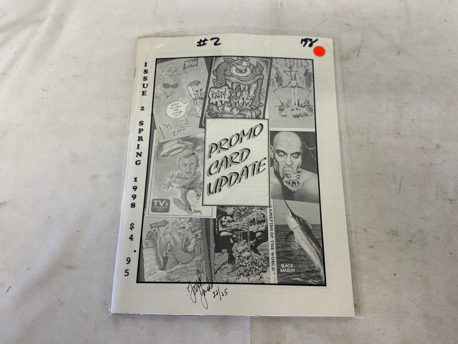 Promo Card Update Issue 2 Spring 1998 Signed Numbered 22/25 Fanzine: Promo Card Update Issue 2 Spring 1998 Signed Numbered 22/25 Fanzine