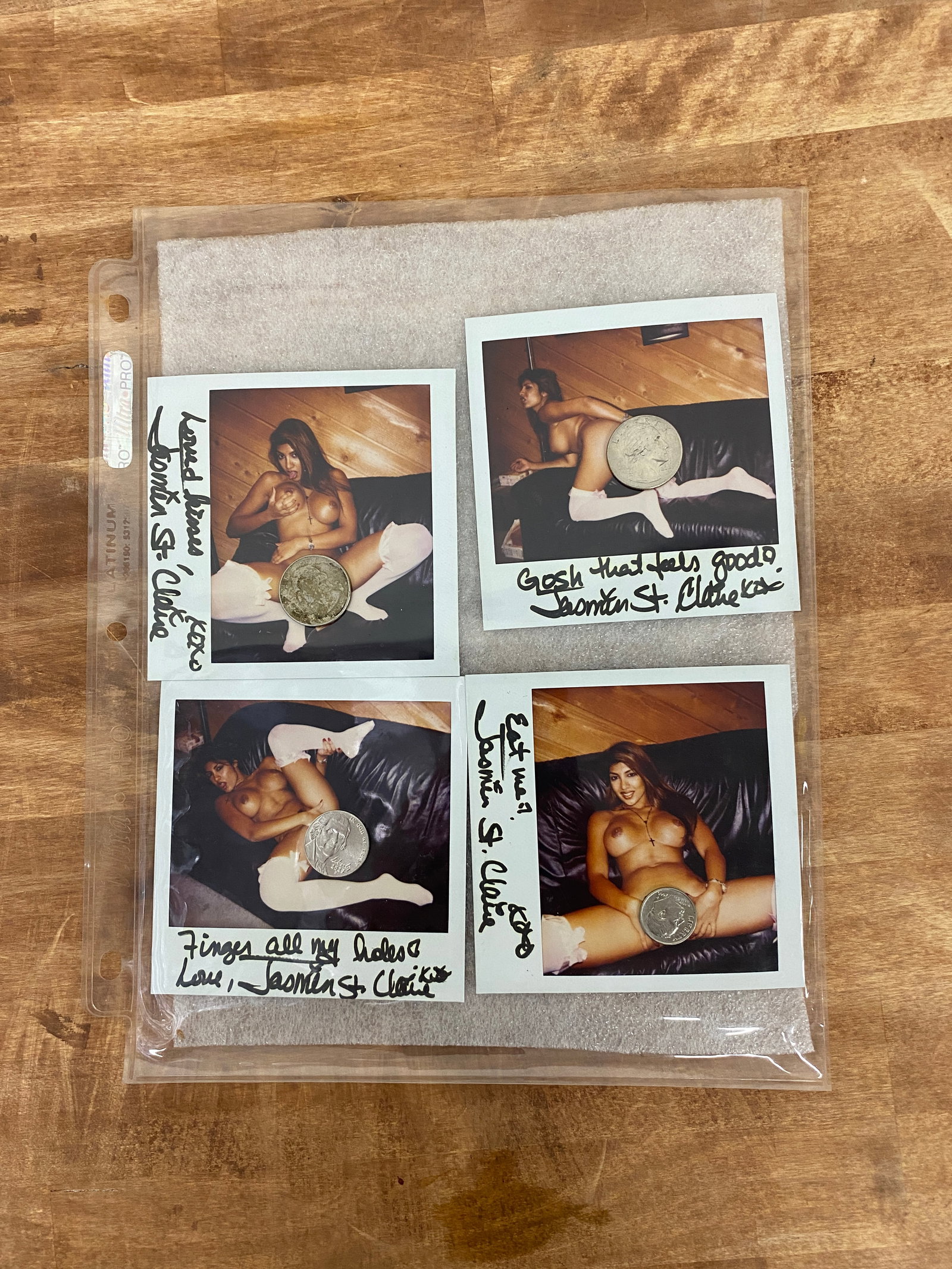 Vintage Adult Film Actress Signed Polaroid Photos: Vintage Adult Film Actress Signed Polaroid Photos