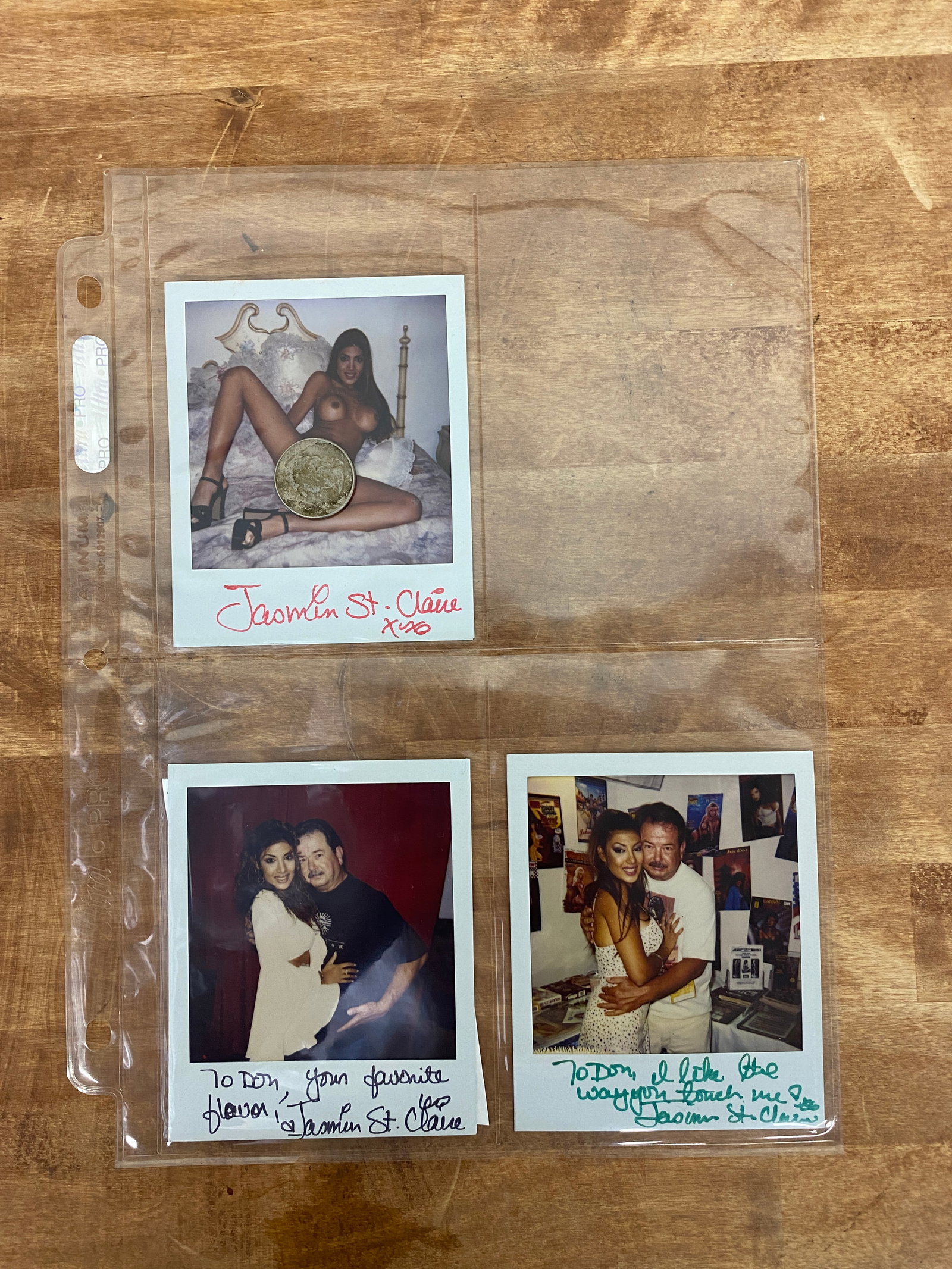 Vintage Adult Film Actress Signed Polaroid Photos: Vintage Adult Film Actress Signed Polaroid Photos