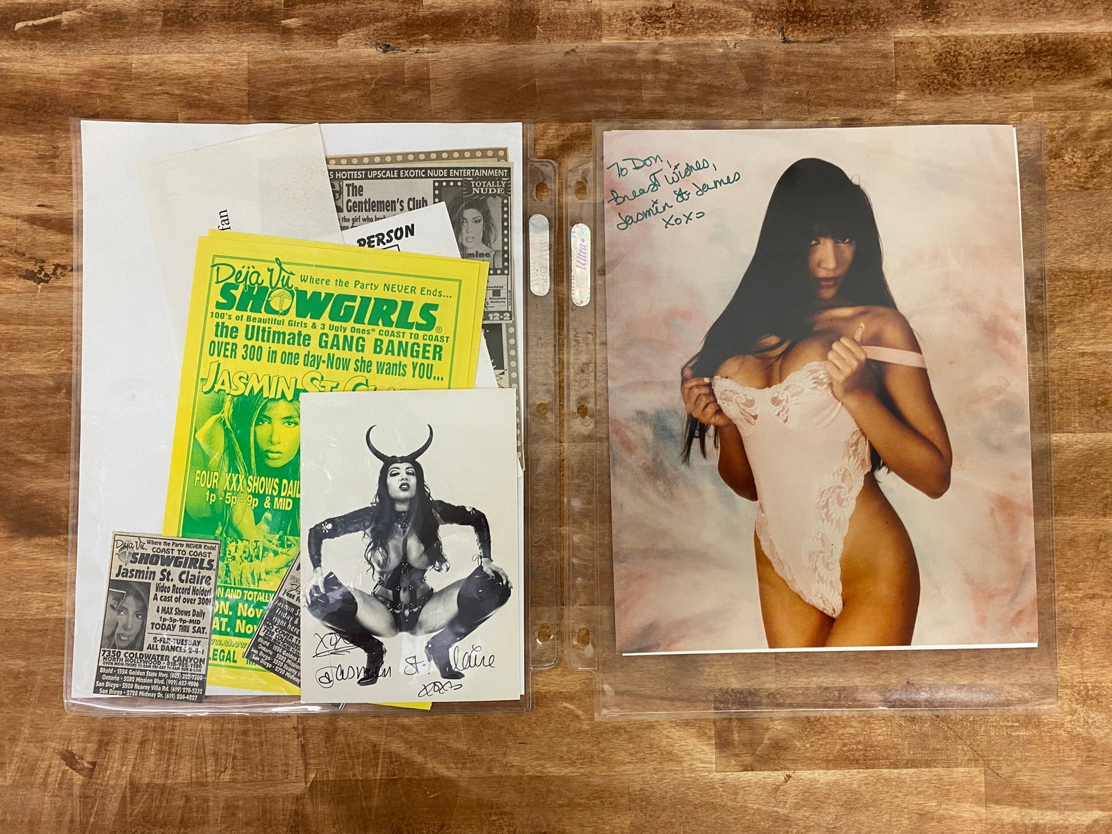 Jasmin St. Claire Adult Film Actress Signed Photographs: Jasmin St. Claire Adult Film Actress Signed Photographs