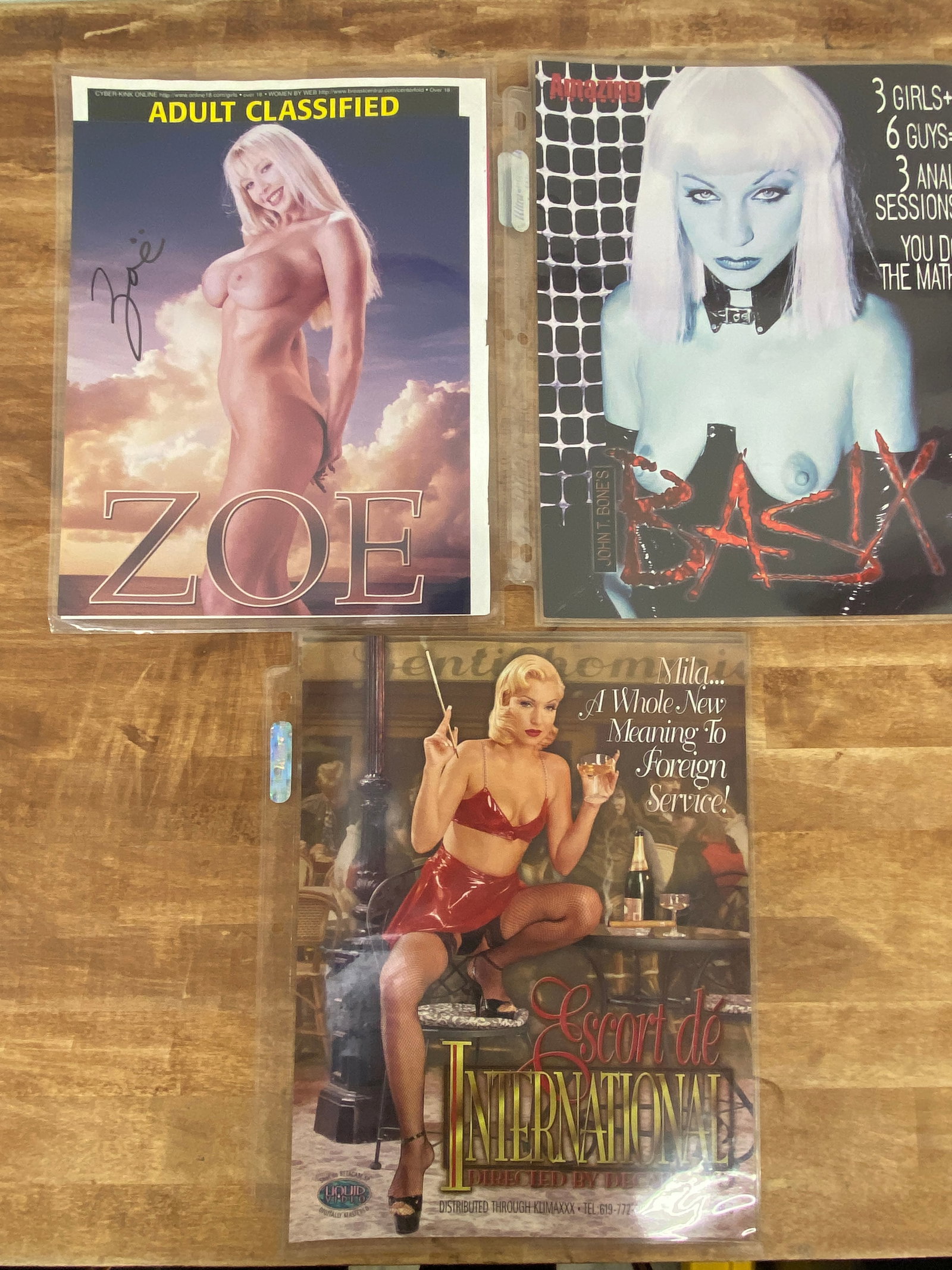 Vintage Adult Film Actress Signed Photographs/Magazines: Vintage Adult Film Actress Signed Photographs/Magazines