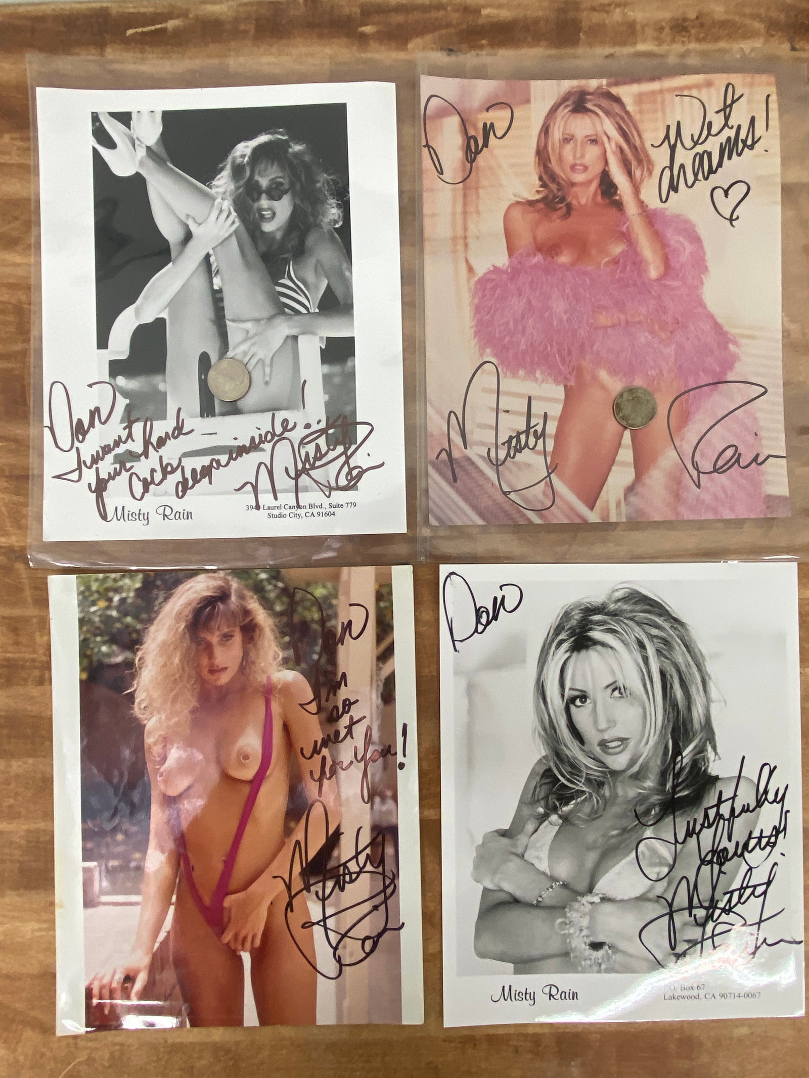 Vintage Adult Film Actress Signed Photographs: Vintage Adult Film Actress Signed Photographs