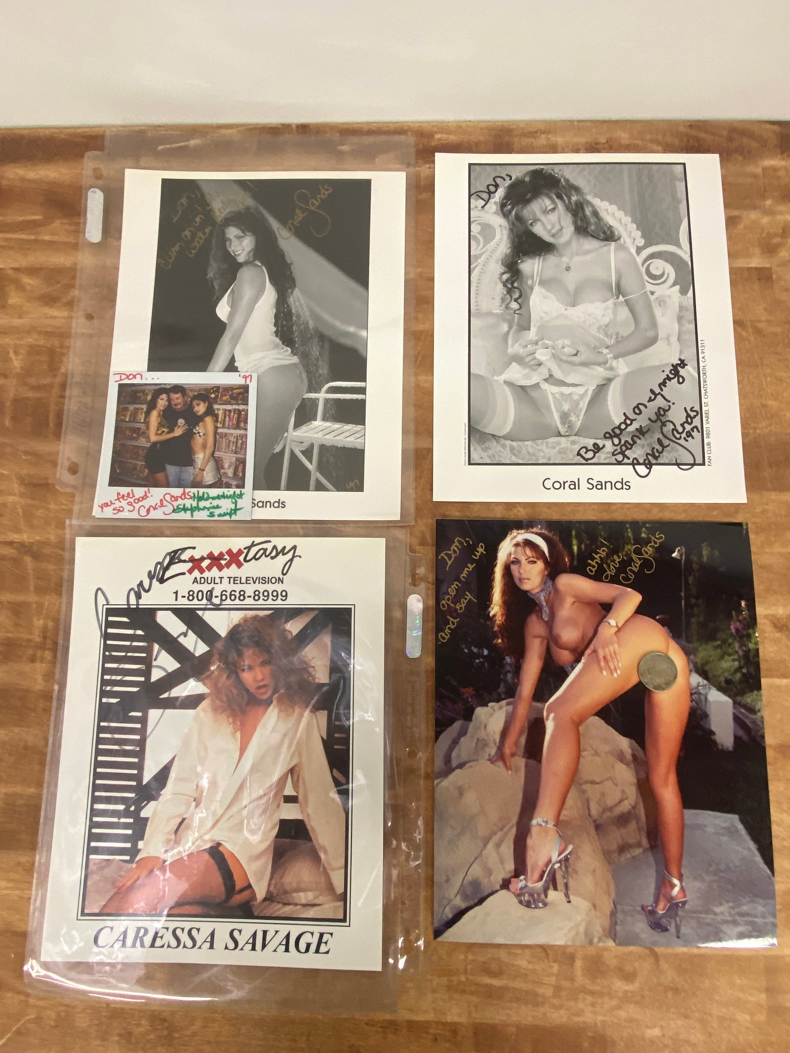 Vintage Adult Film Actress Signed Photographs: Vintage Adult Film Actress Signed Photographs